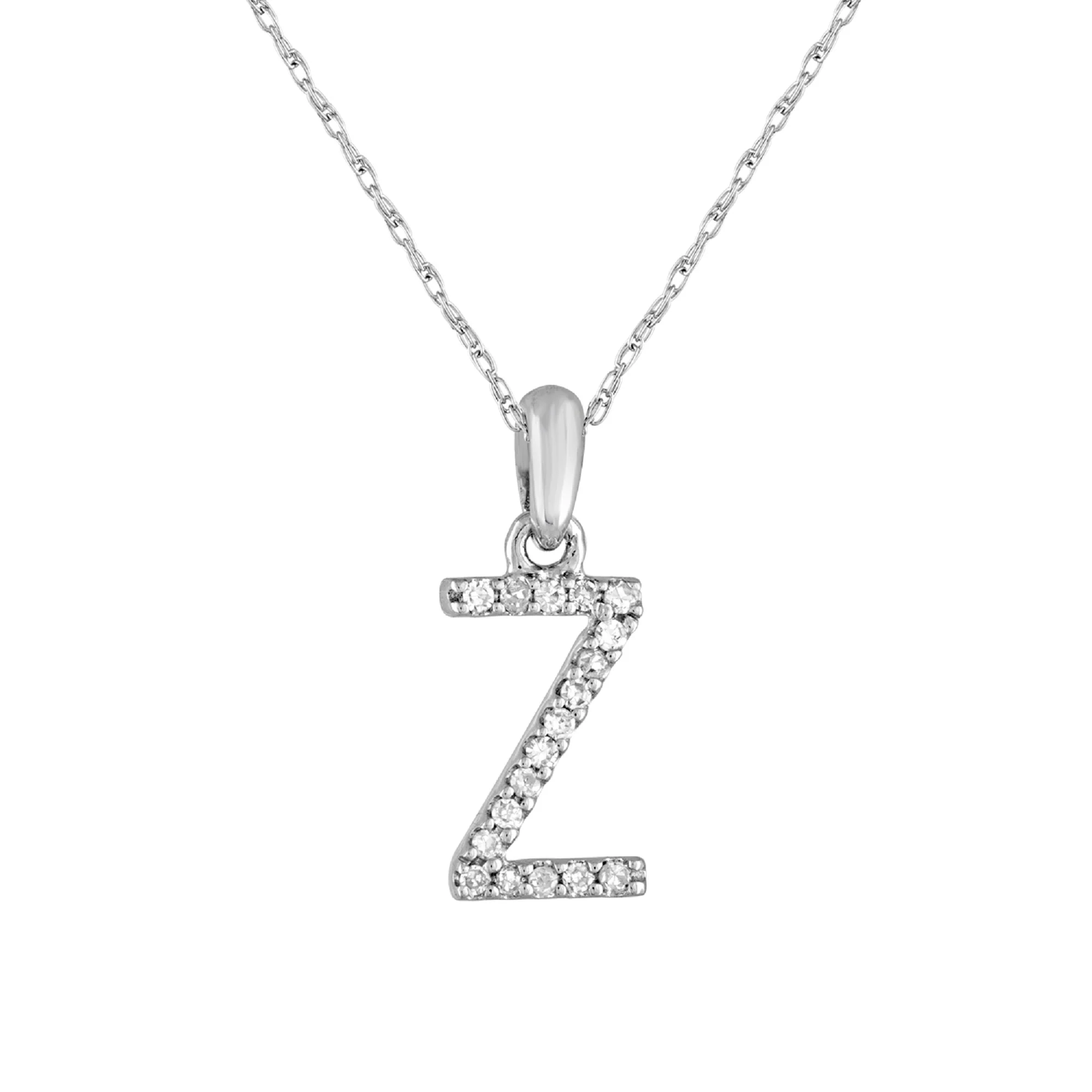 Sabrina Designs 14K Gold 0.06ctw Diamond Initial Pendant with Chain - Image 51