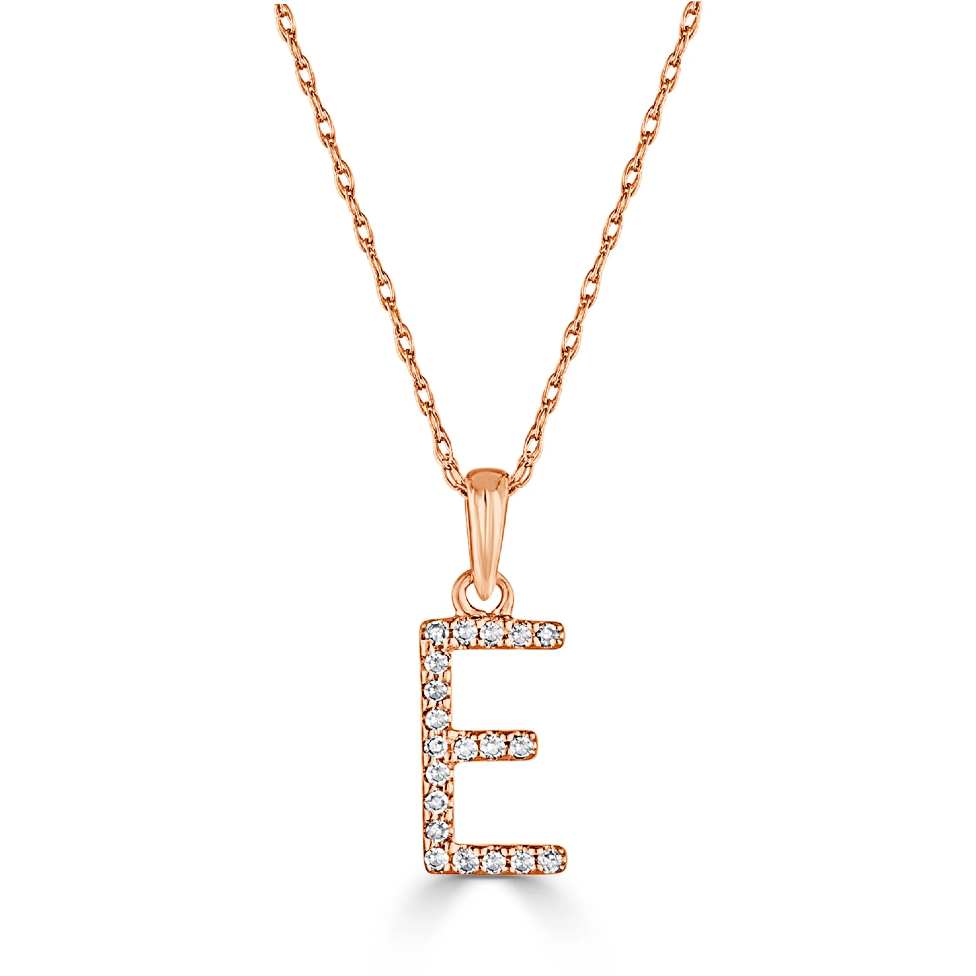 Sabrina Designs 14K Gold 0.06ctw Diamond Initial Pendant with Chain - Image 56