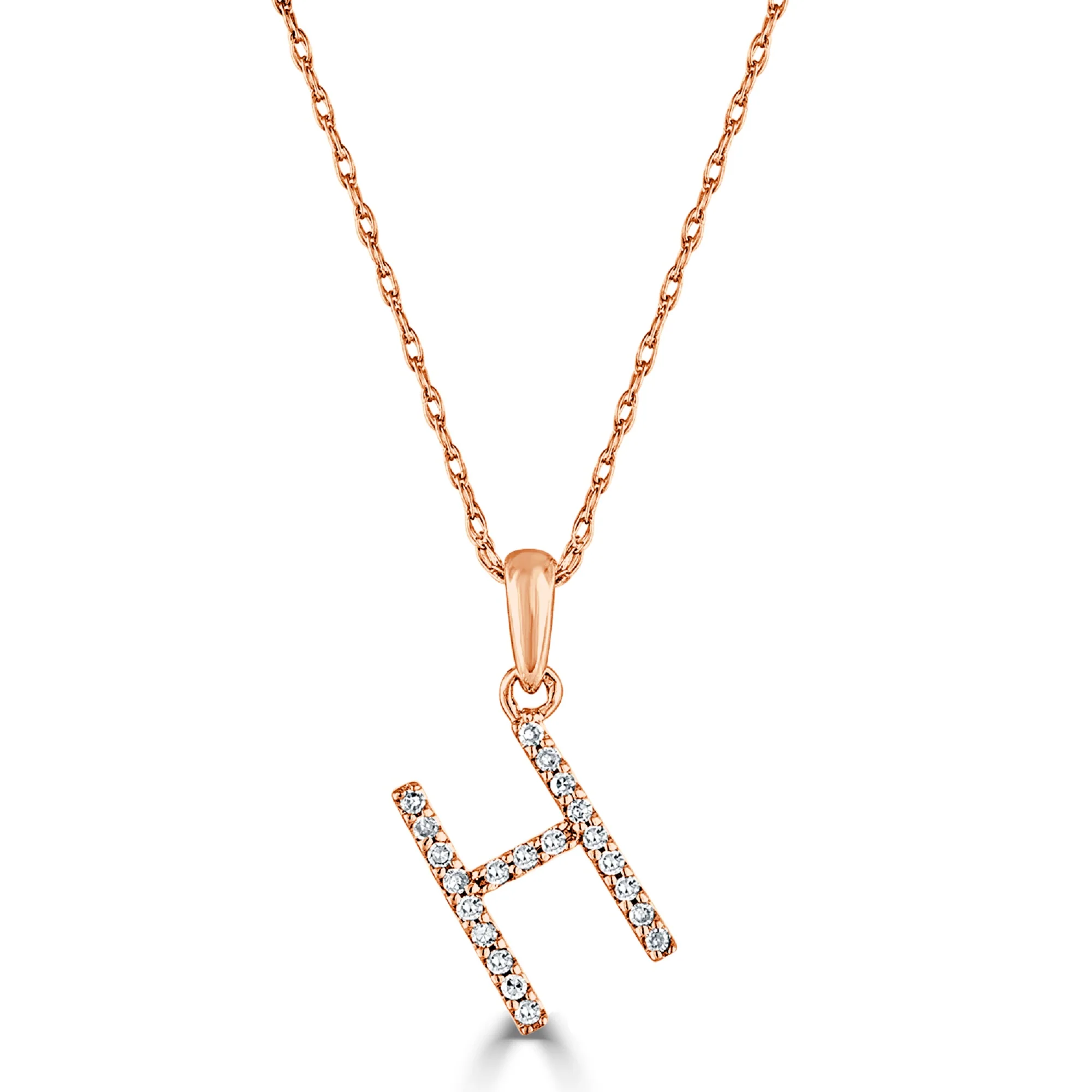 Sabrina Designs 14K Gold 0.06ctw Diamond Initial Pendant with Chain - Image 59