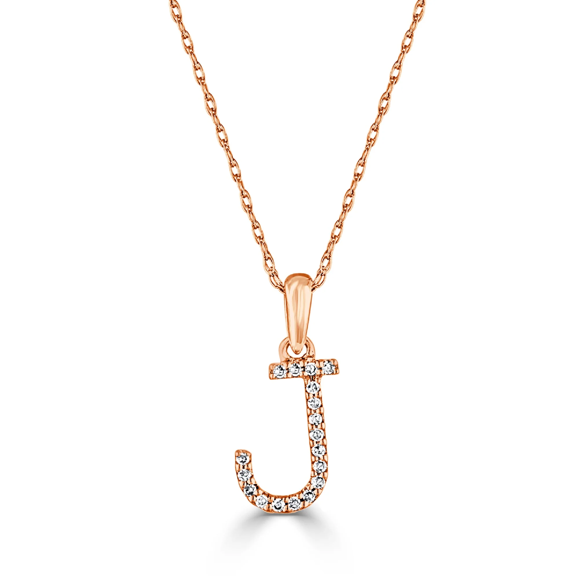 Sabrina Designs 14K Gold 0.06ctw Diamond Initial Pendant with Chain - Image 61