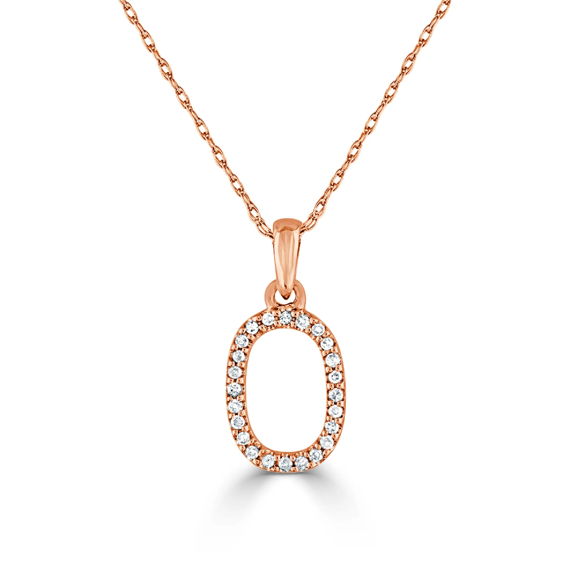 Sabrina Designs 14K Gold 0.06ctw Diamond Initial Pendant with Chain - Image 66