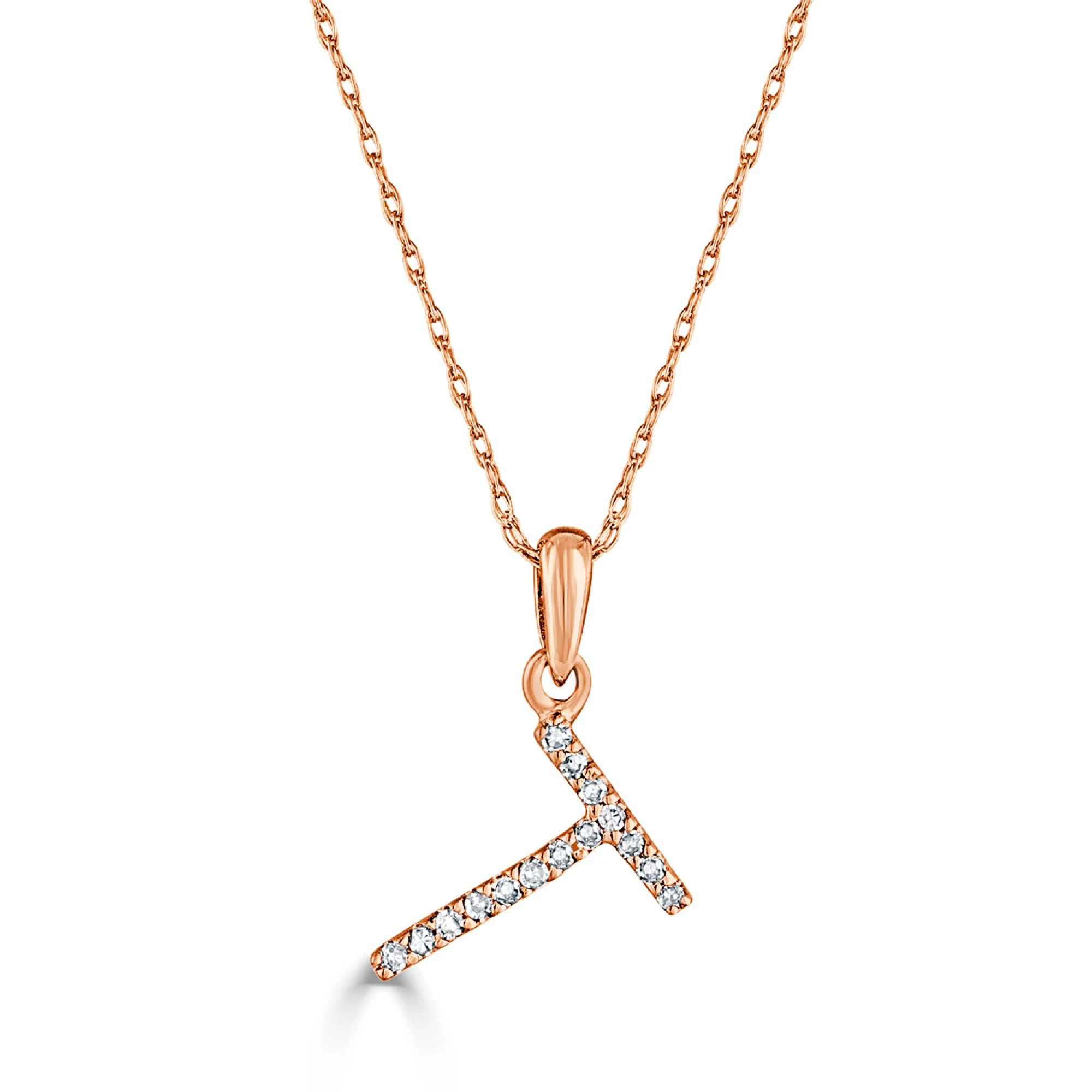 Sabrina Designs 14K Gold 0.06ctw Diamond Initial Pendant with Chain - Image 71