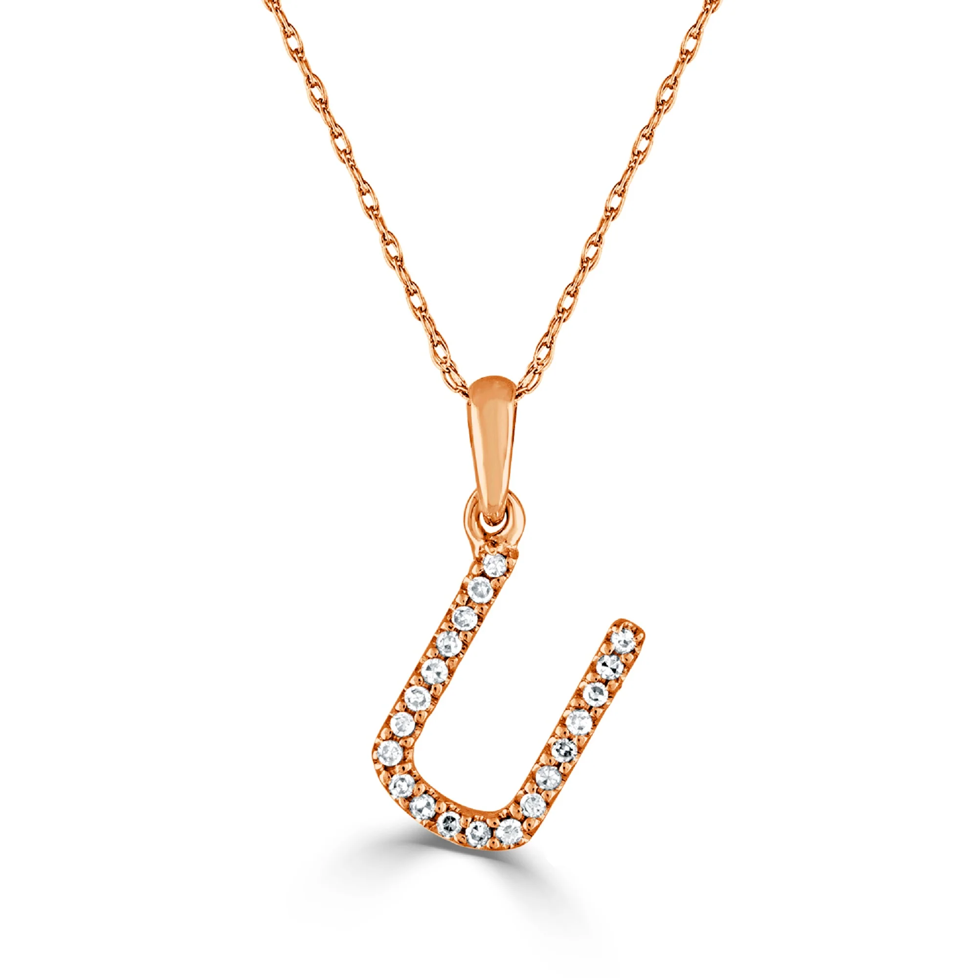 Sabrina Designs 14K Gold 0.06ctw Diamond Initial Pendant with Chain - Image 72