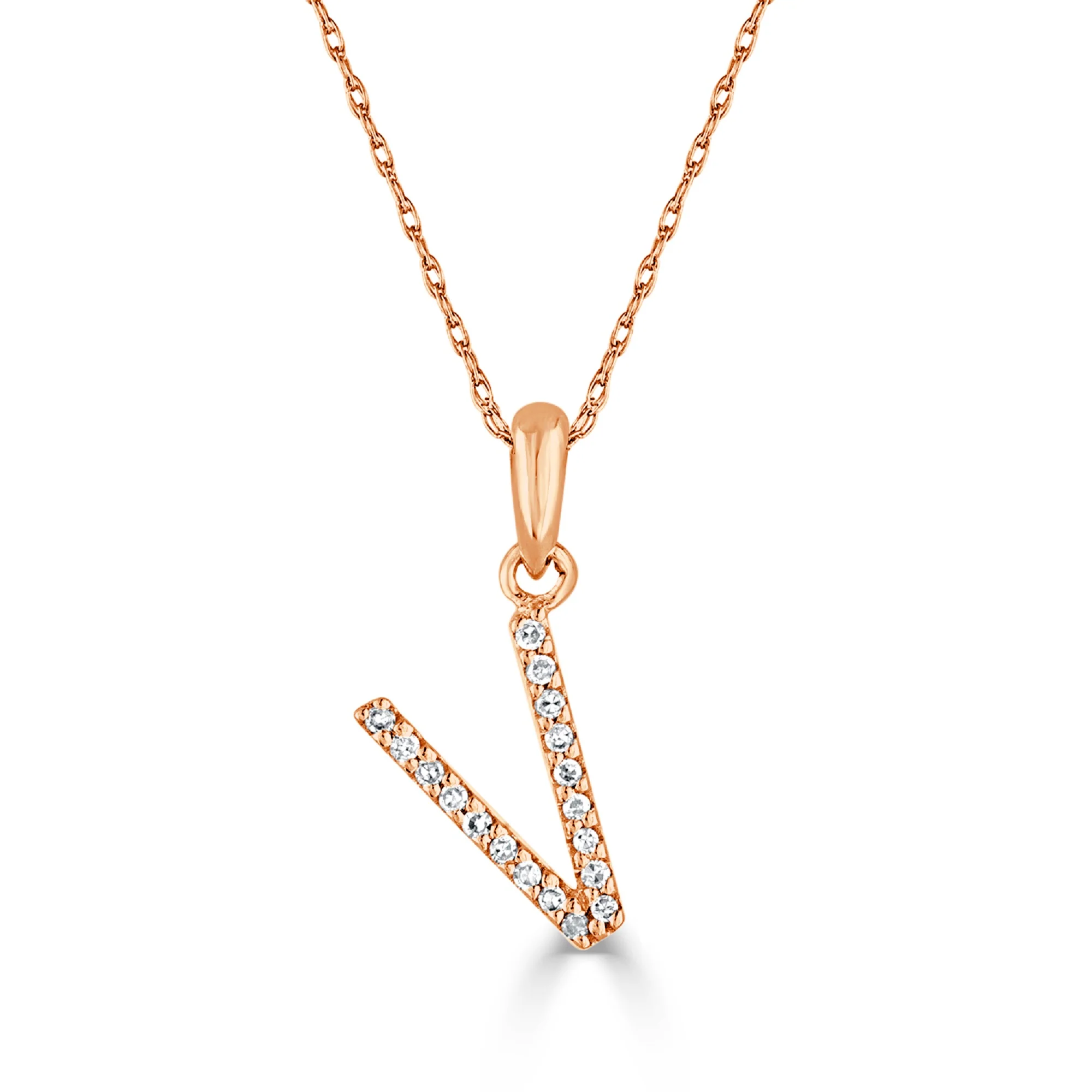 Sabrina Designs 14K Gold 0.06ctw Diamond Initial Pendant with Chain - Image 73