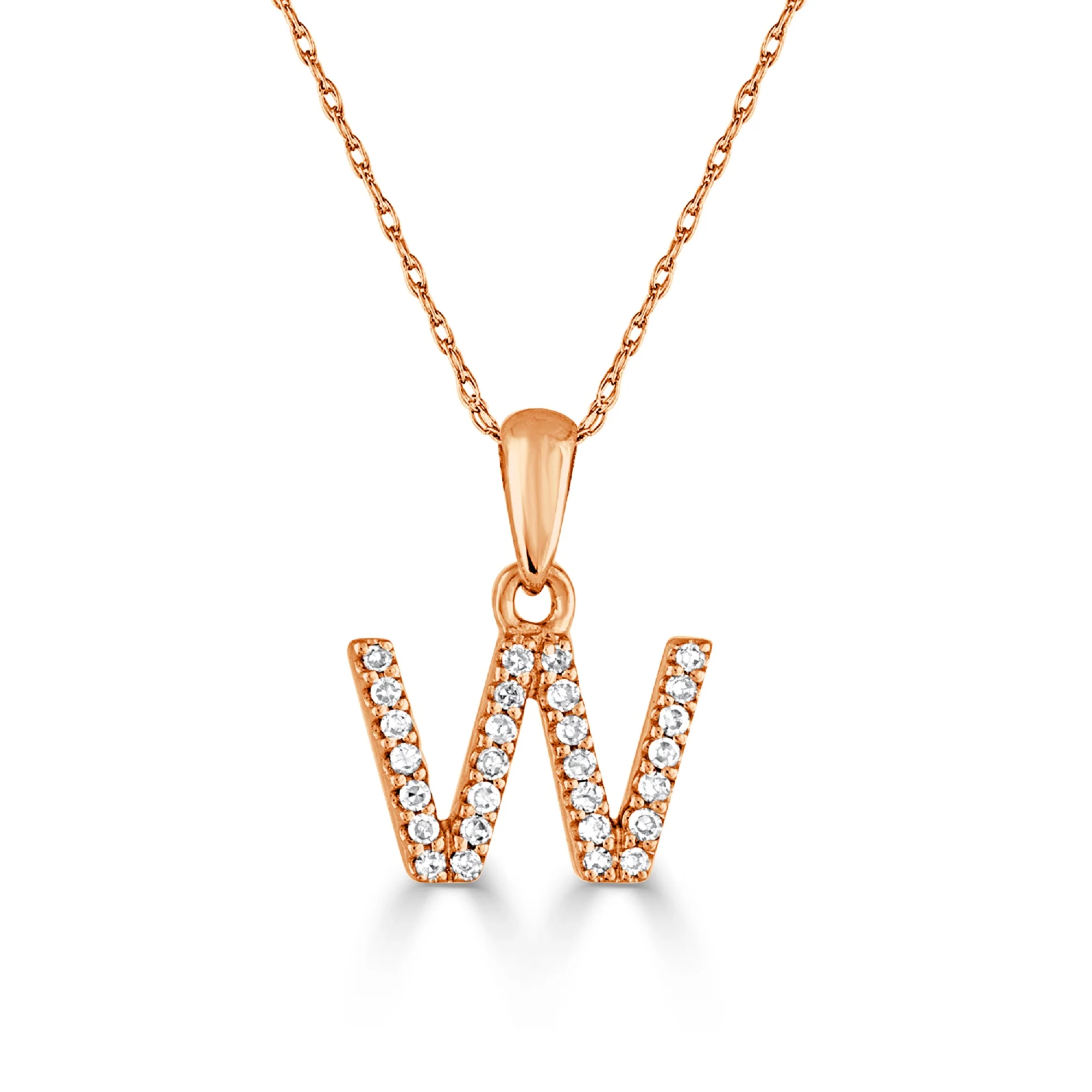 Sabrina Designs 14K Gold 0.06ctw Diamond Initial Pendant with Chain - Image 74