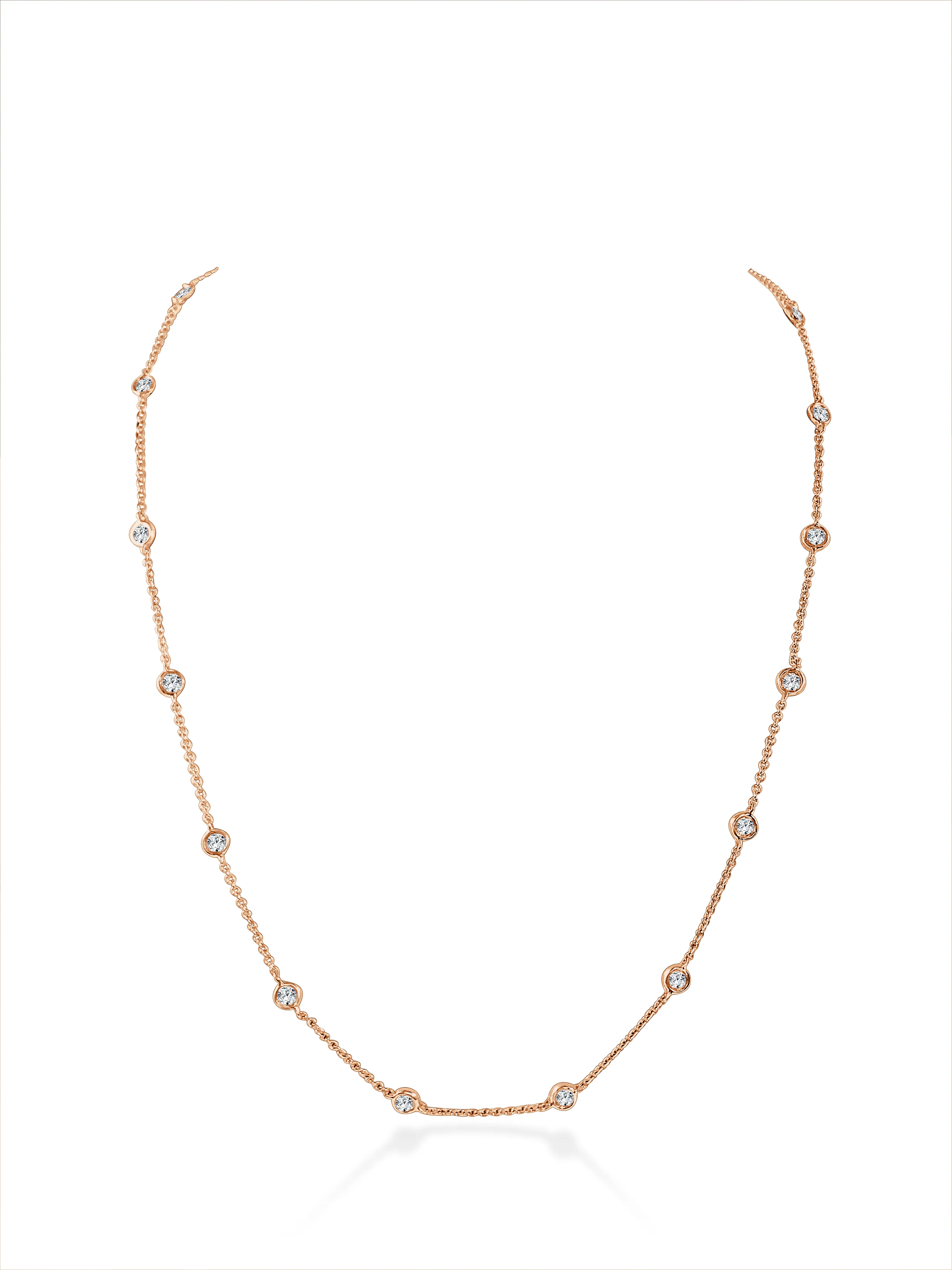 Sabrina Designs 14K Gold 0.31ctw Diamond Station 18" Necklace - Image 2