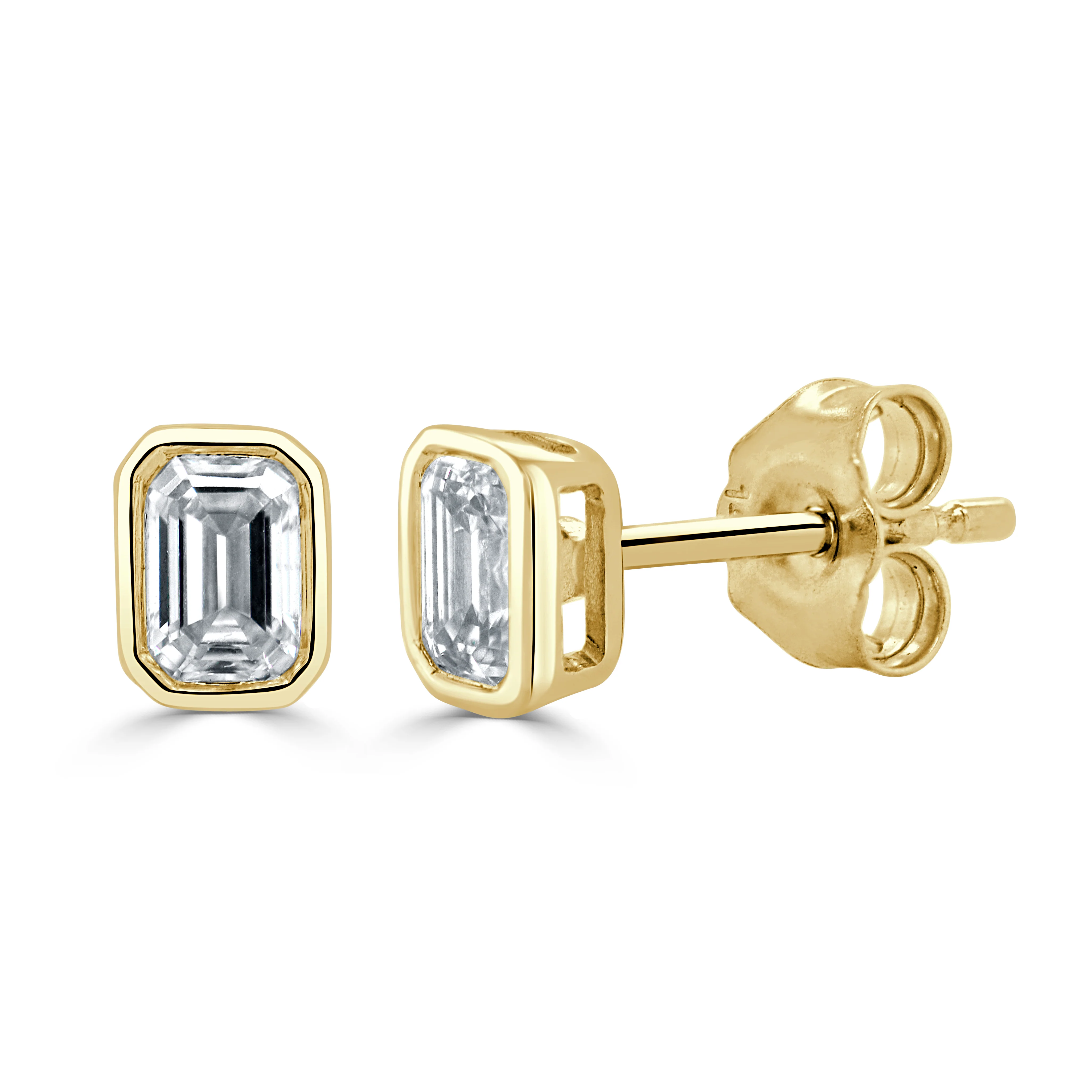 Sabrina Designs 14K Gold 0.47ctw Diamond Emerald-Cut Stud Earrings - Image 2