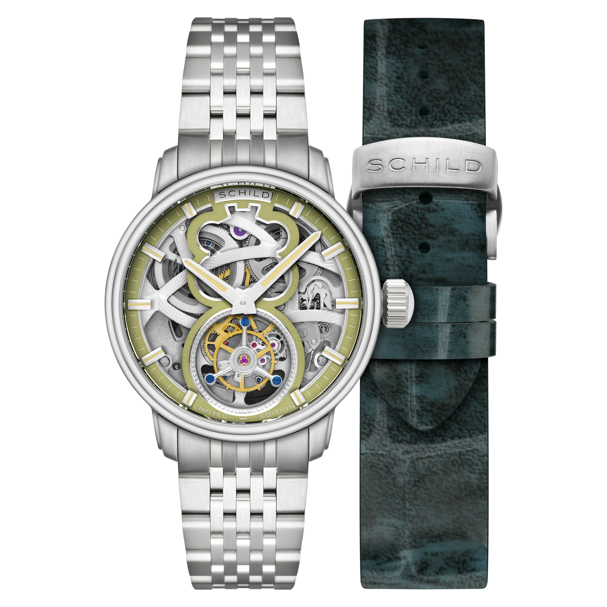 Schild Men's 42mm Maximillian Automatic Tourbillion Lmt Ed Interchangeable Watch - Image 4