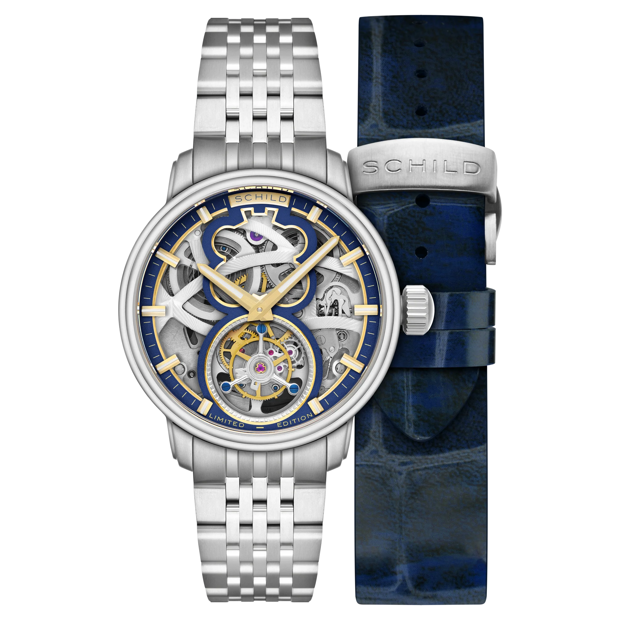 Schild Men's 42mm Maximillian Automatic Tourbillion Lmt Ed Interchangeable Watch - Image 5