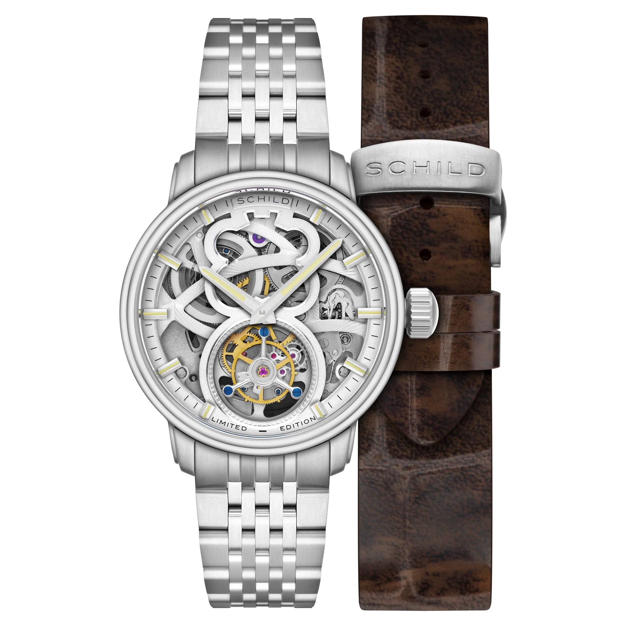 Schild Men's 42mm Maximillian Automatic Tourbillion Lmt Ed Interchangeable Watch - Image 7