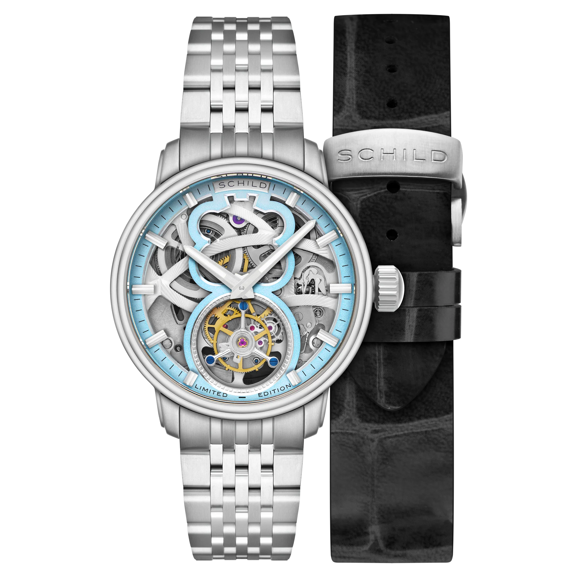 Schild Men's 42mm Maximillian Automatic Tourbillion Lmt Ed Interchangeable Watch - Image 8