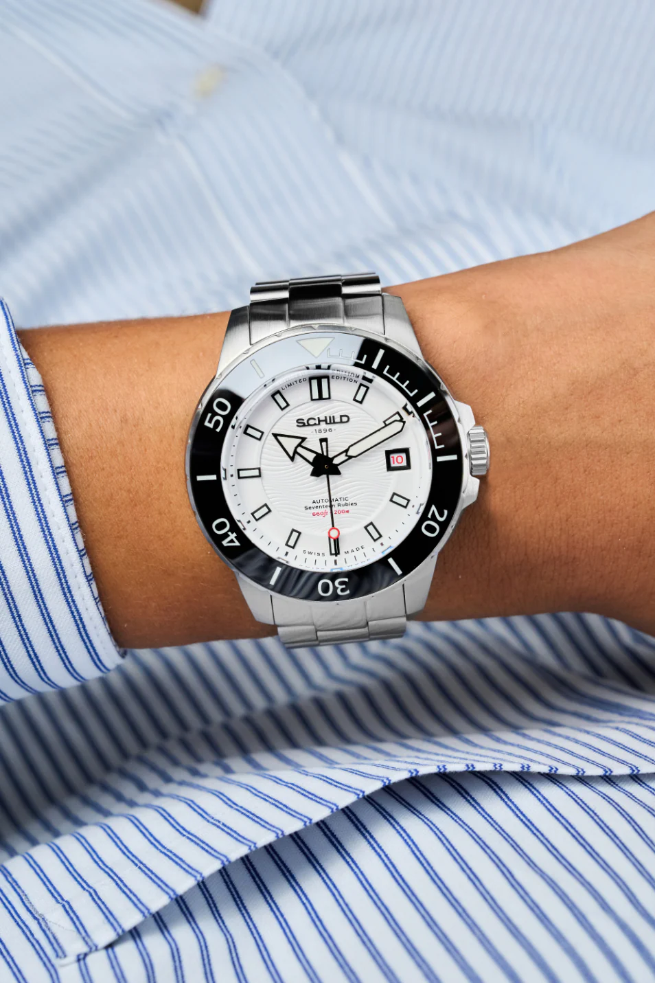 Schild Men's 43mm Hermann Swiss Automatic Limited Edition Bracelet Watch - Image 14