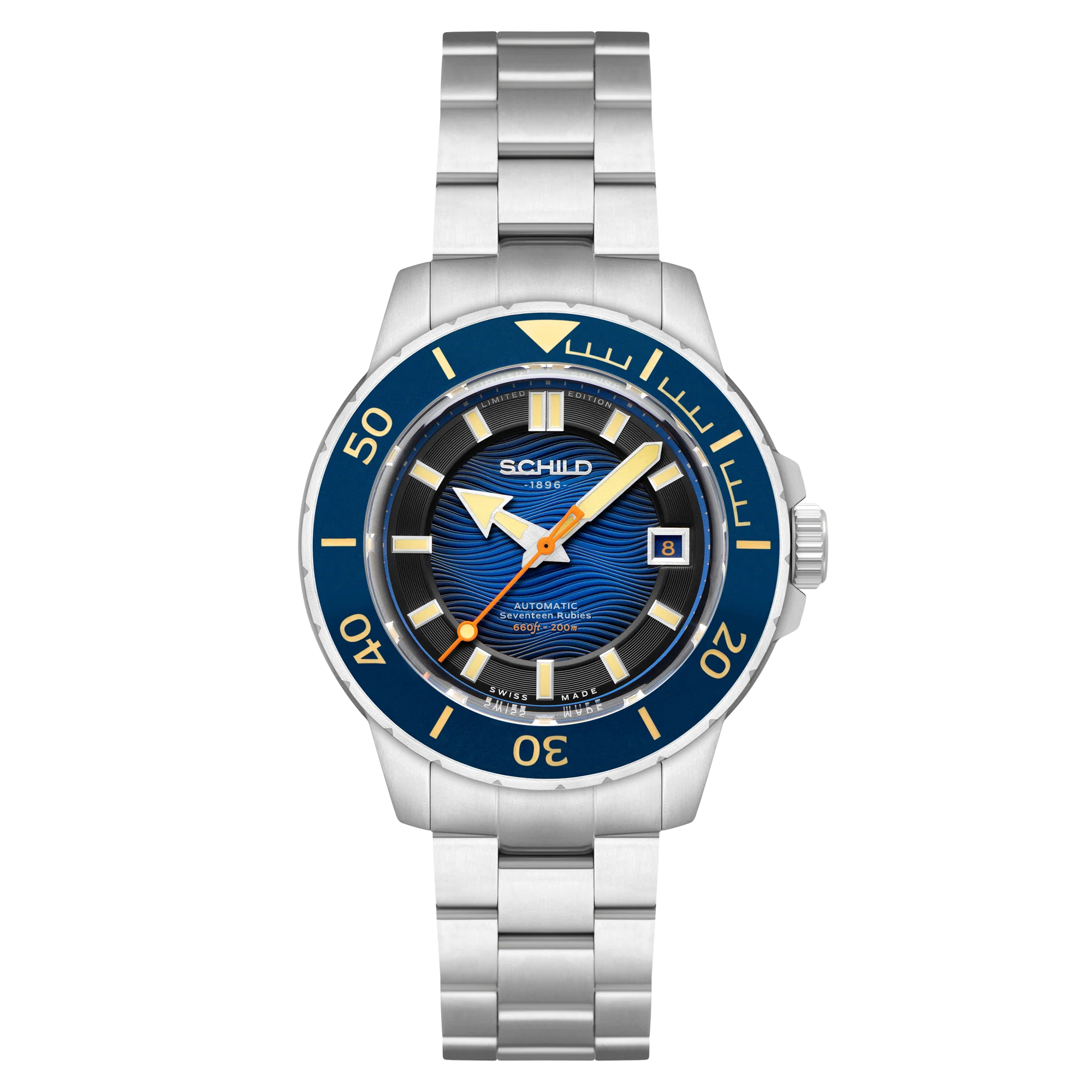 Schild Men's 43mm Hermann Swiss Automatic Limited Edition Bracelet Watch - Image 2