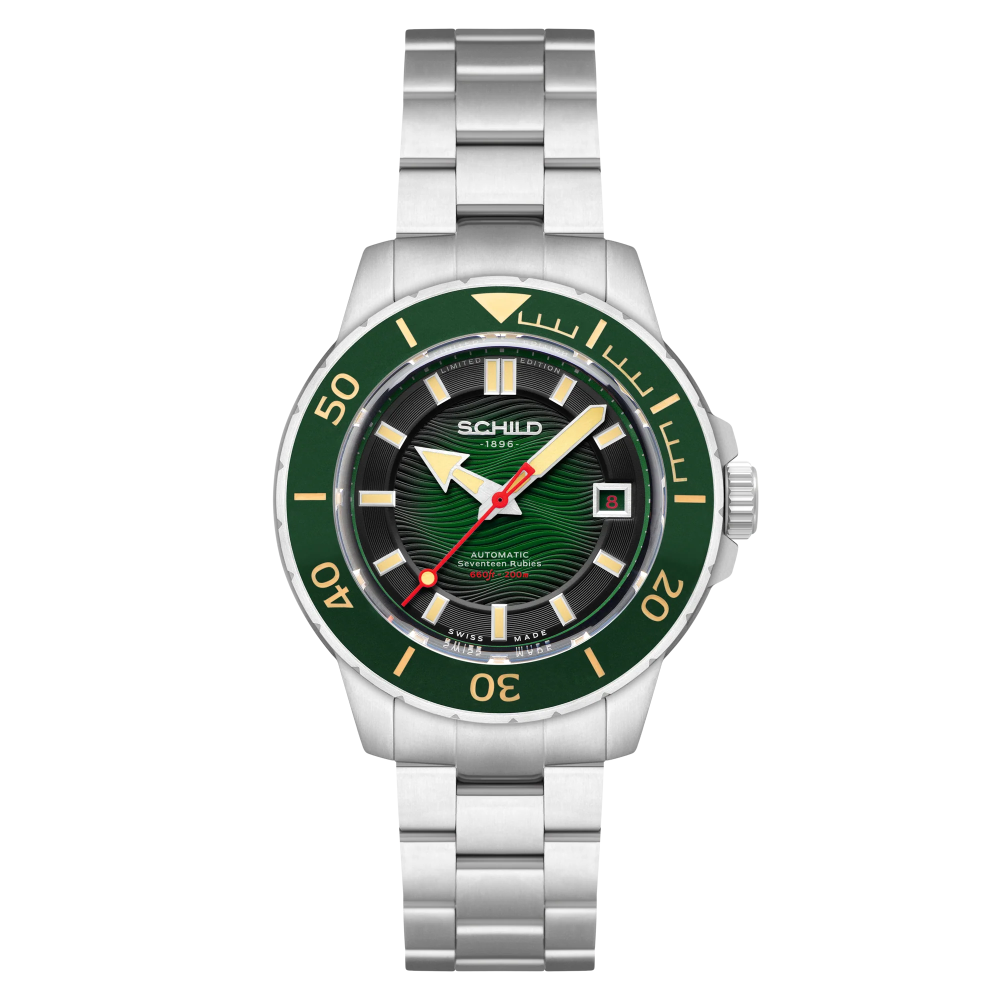 Schild Men's 43mm Hermann Swiss Automatic Limited Edition Bracelet Watch - Image 3