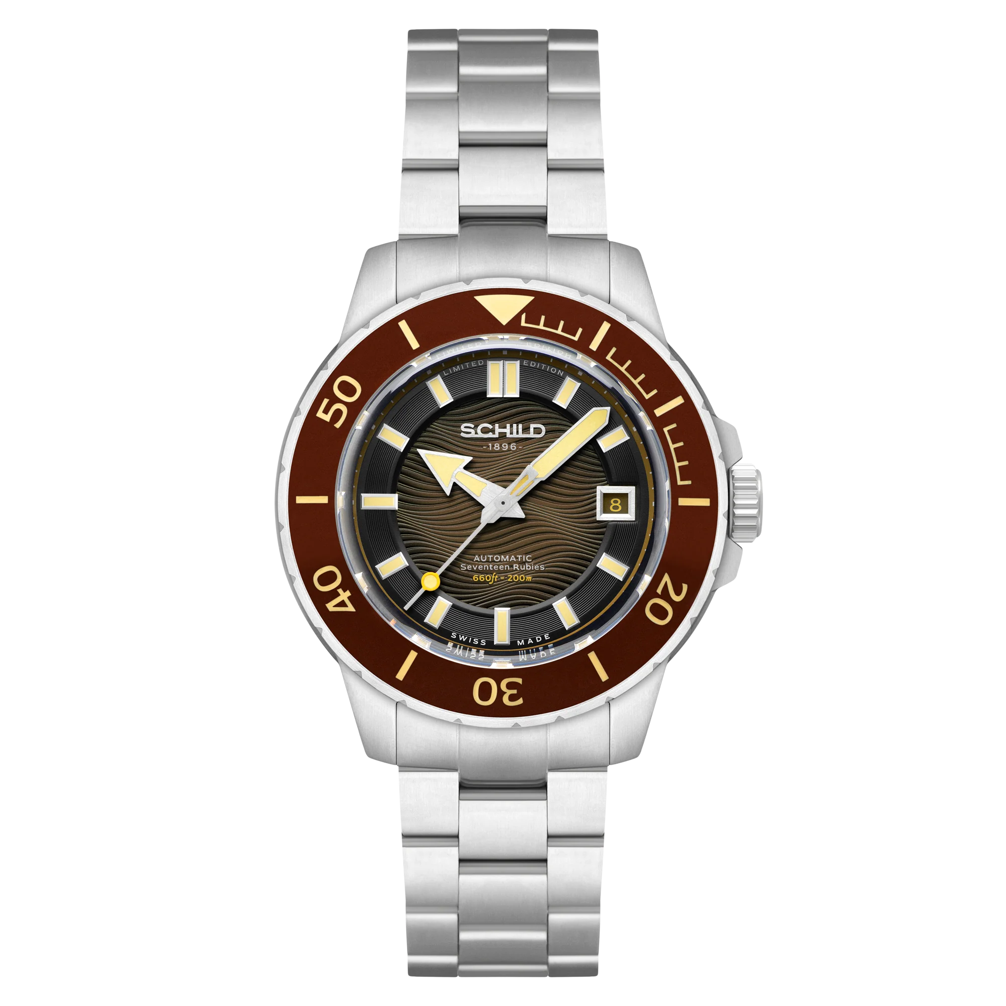 Schild Men's 43mm Hermann Swiss Automatic Limited Edition Bracelet Watch - Image 4