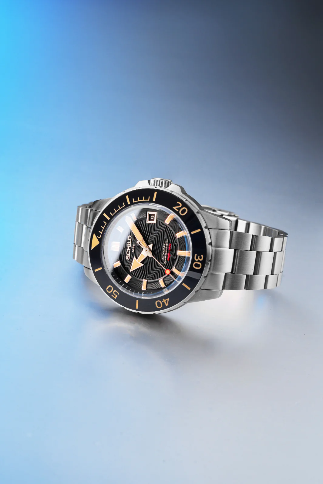 Schild Men's 43mm Hermann Swiss Automatic Limited Edition Bracelet Watch - Image 7