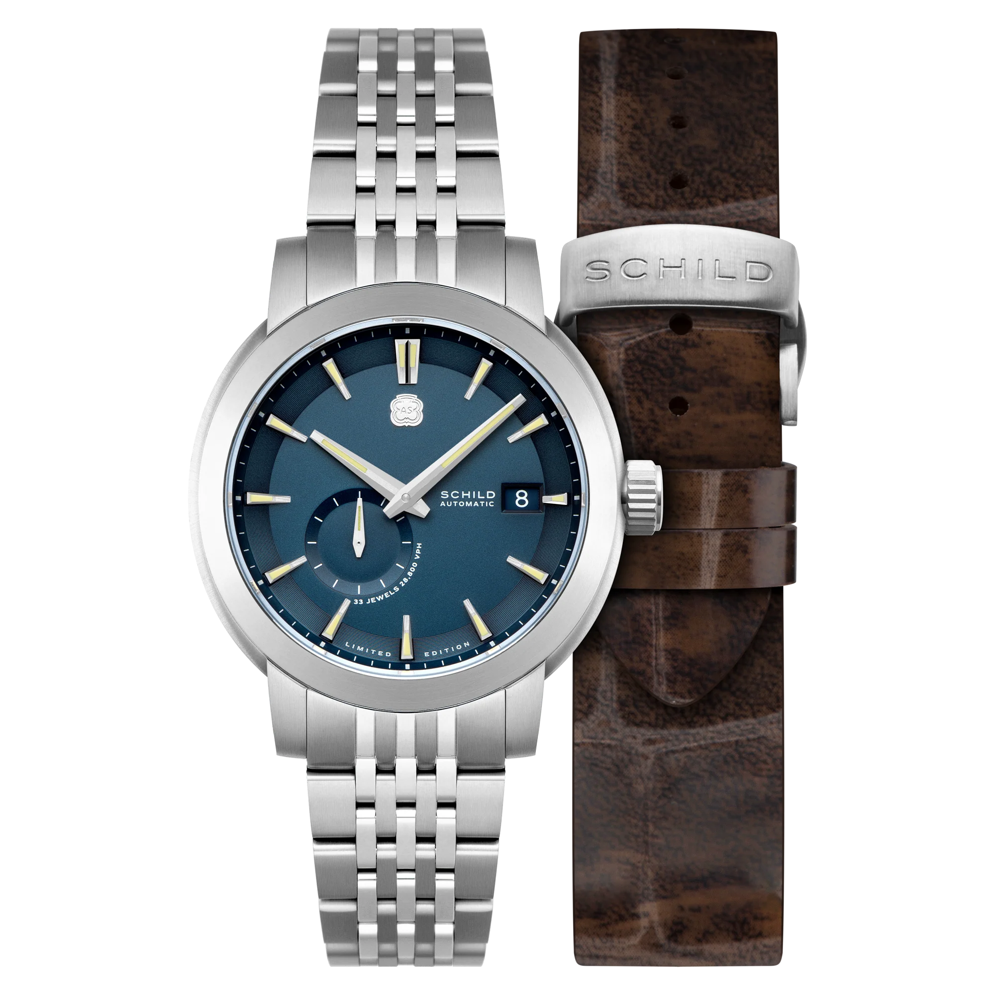 Schild Men's 44mm Heinrich Automatic Micro Rotor Lmt Ed Interchangeable Watch - Image 2