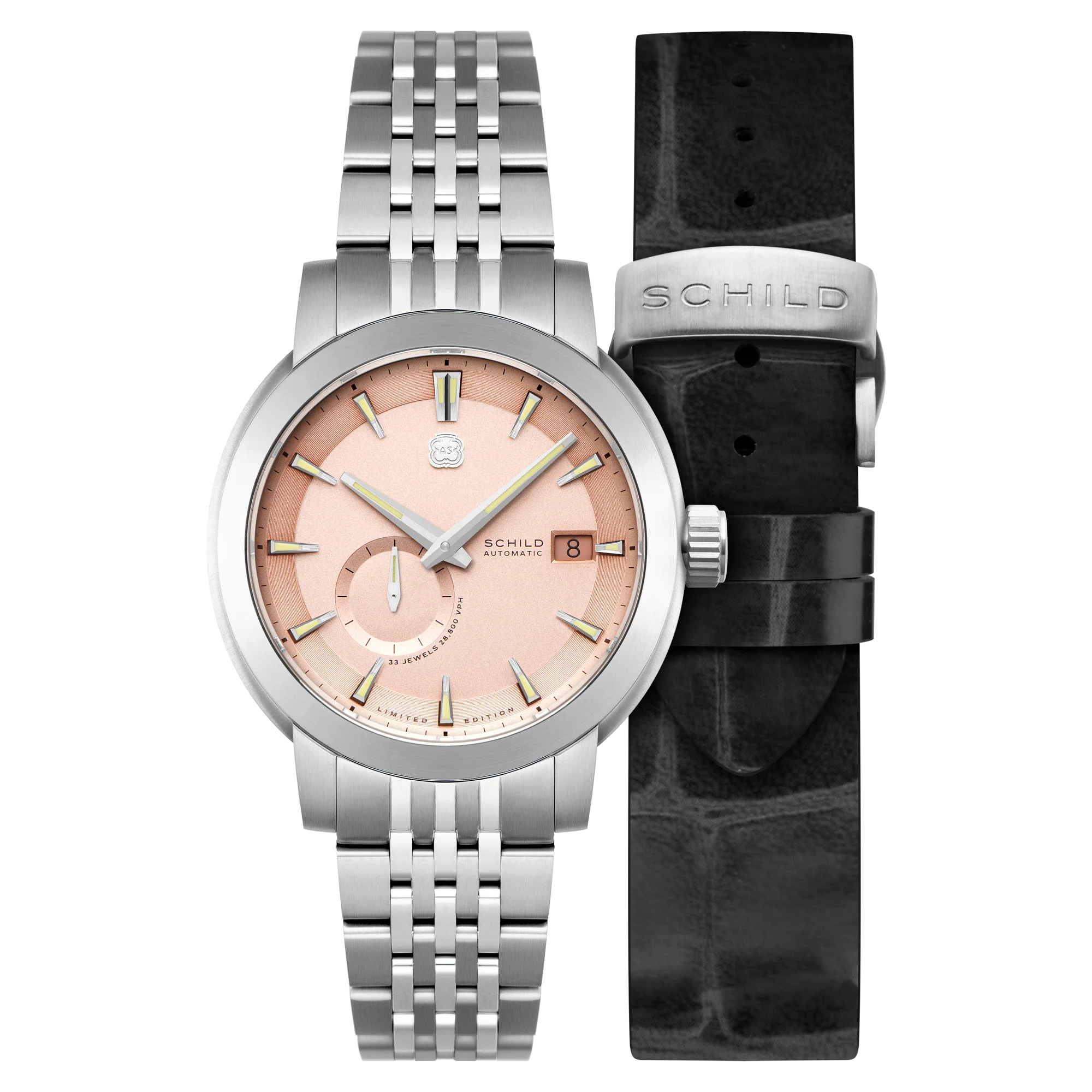 Schild Men's 44mm Heinrich Automatic Micro Rotor Lmt Ed Interchangeable Watch - Image 4
