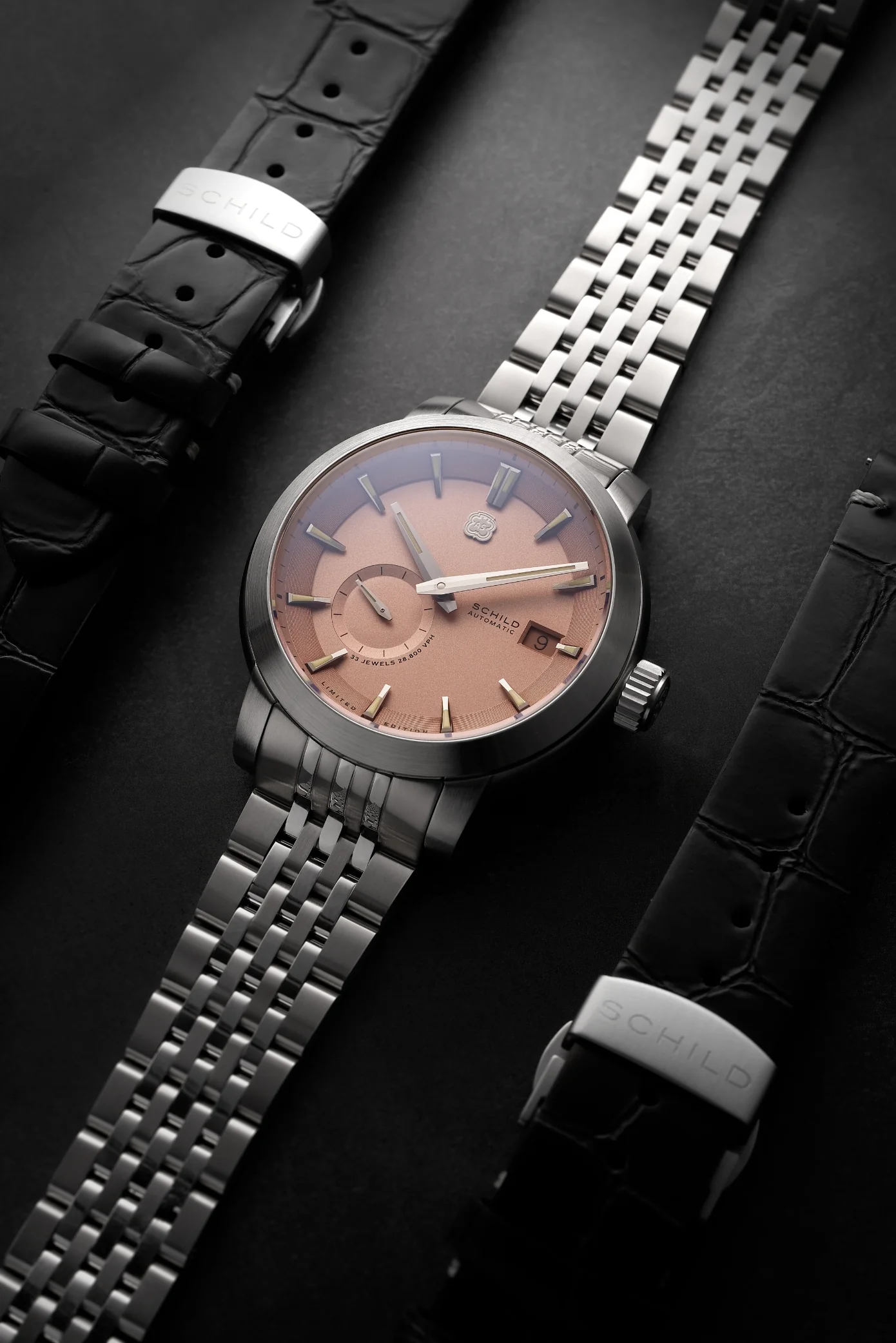 Schild Men's 44mm Heinrich Automatic Micro Rotor Lmt Ed Interchangeable Watch - Image 8