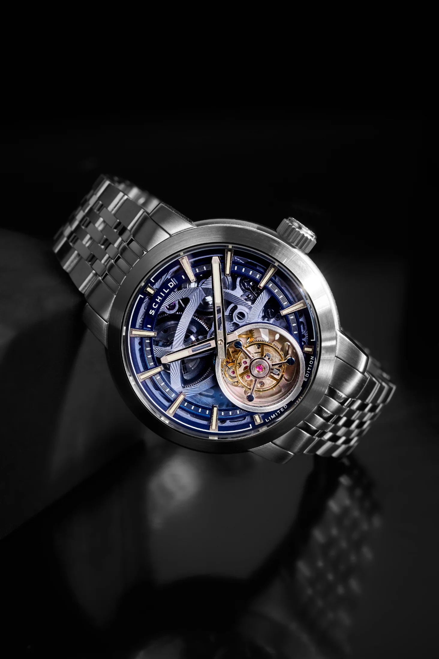 Schild Men's 44mm Heinrich Automatic Tourbillion Skeletonized Interchangeable Watch - Image 15