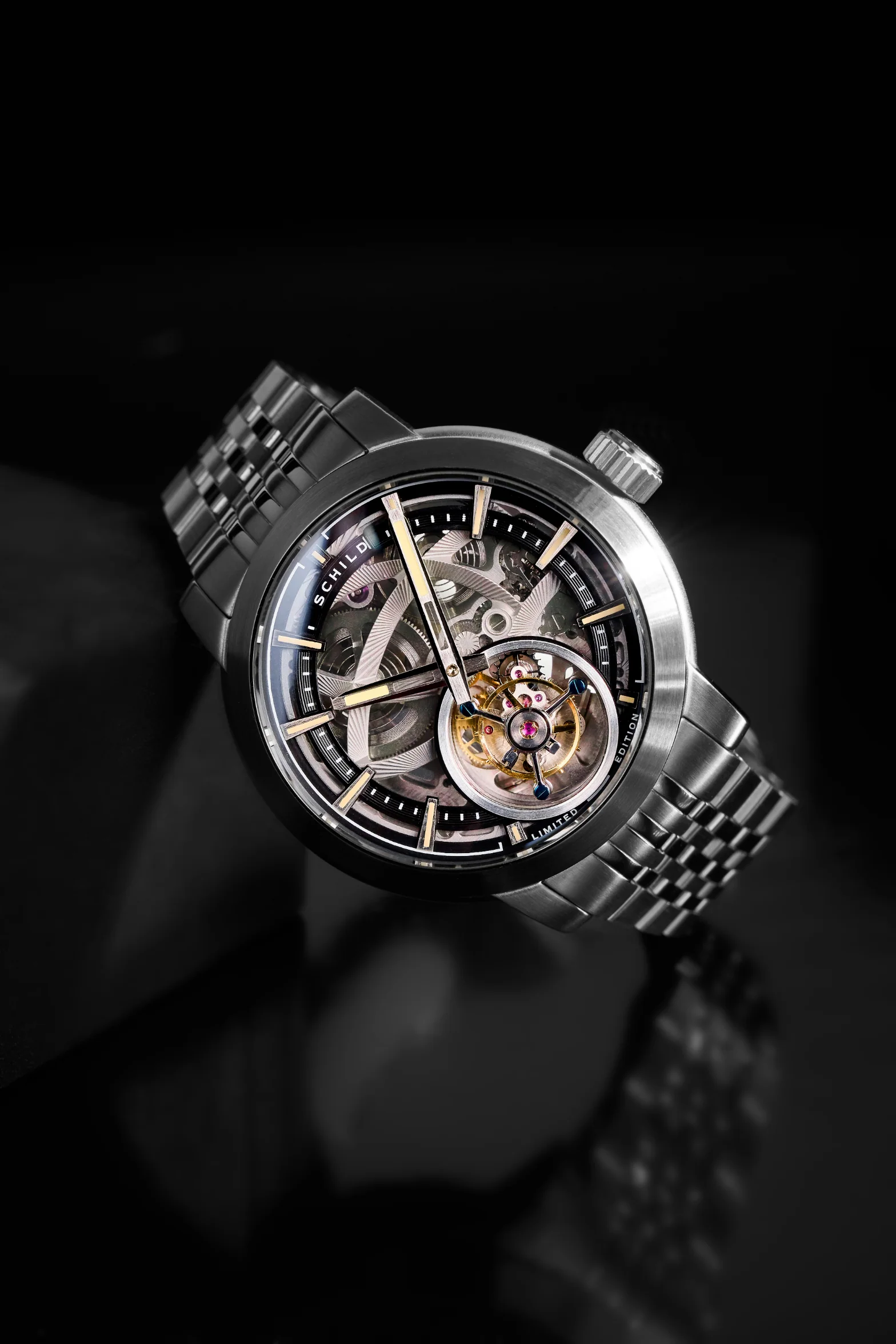Schild Men's 44mm Heinrich Automatic Tourbillion Skeletonized Interchangeable Watch - Image 19