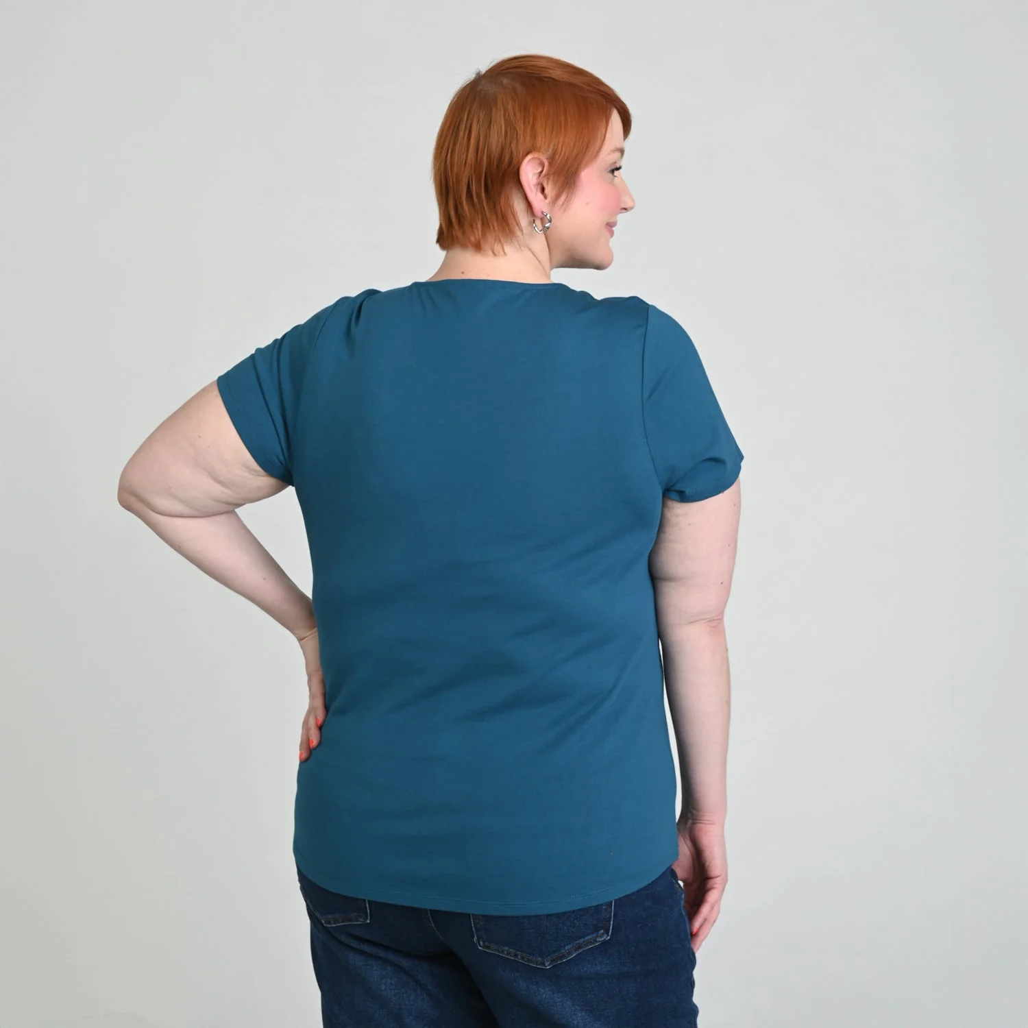 Christopher & Banks Sequined Palm Scoop Neck Tee - Image 7
