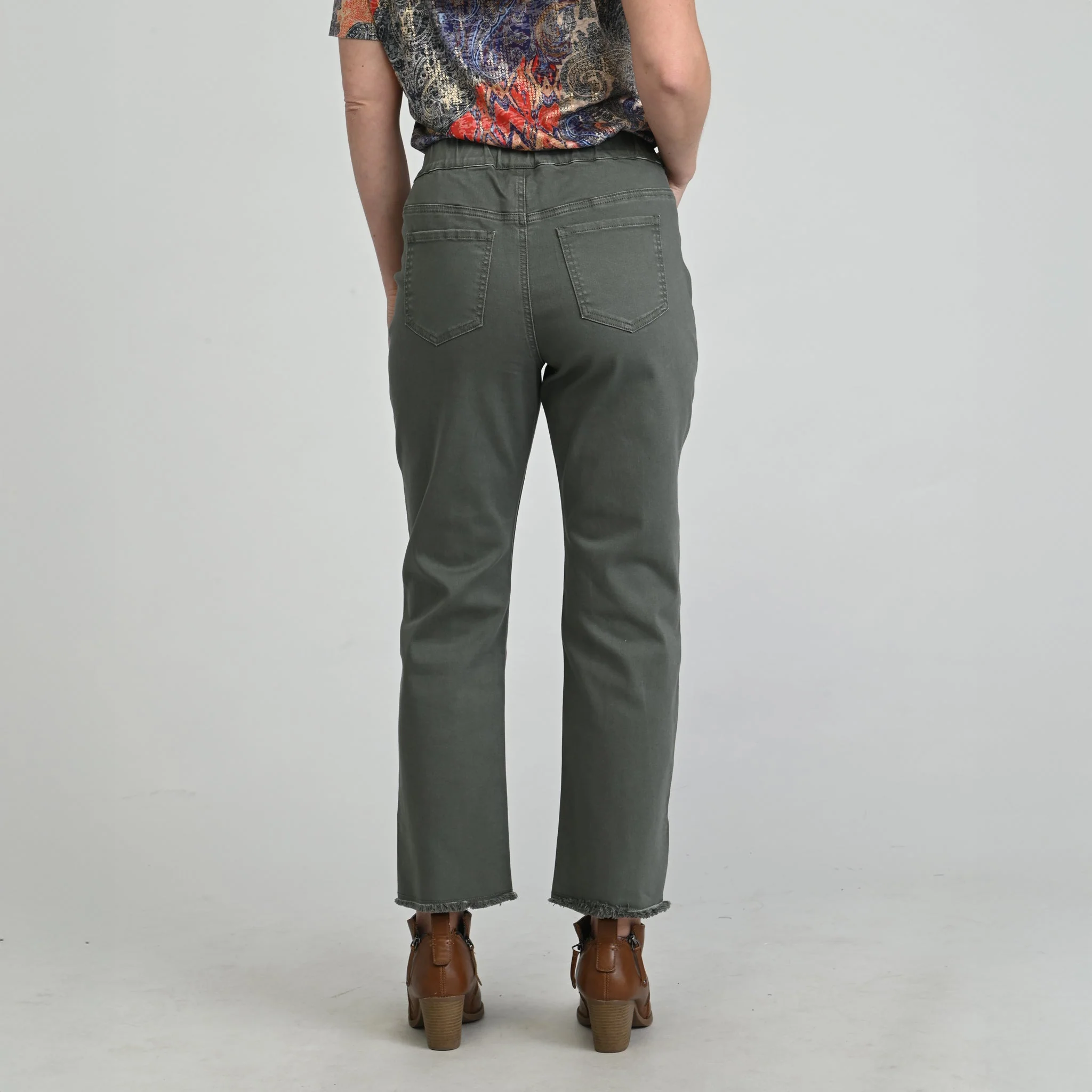 Christopher & Banks Side Slit Pull On Crop Pants - Image 4