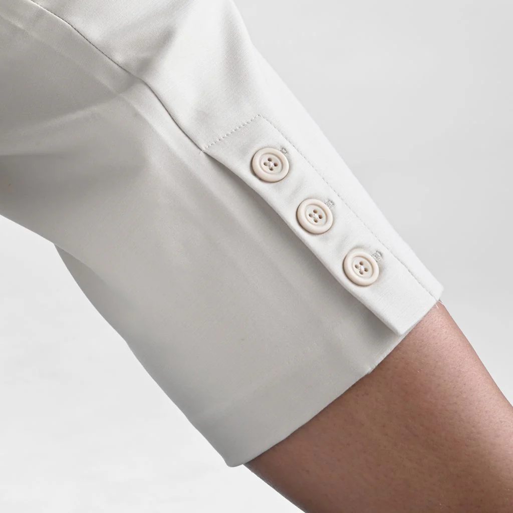 Christopher & Banks Signature Slimming Button Detail Oatmeal Pull On Capri - Image 5