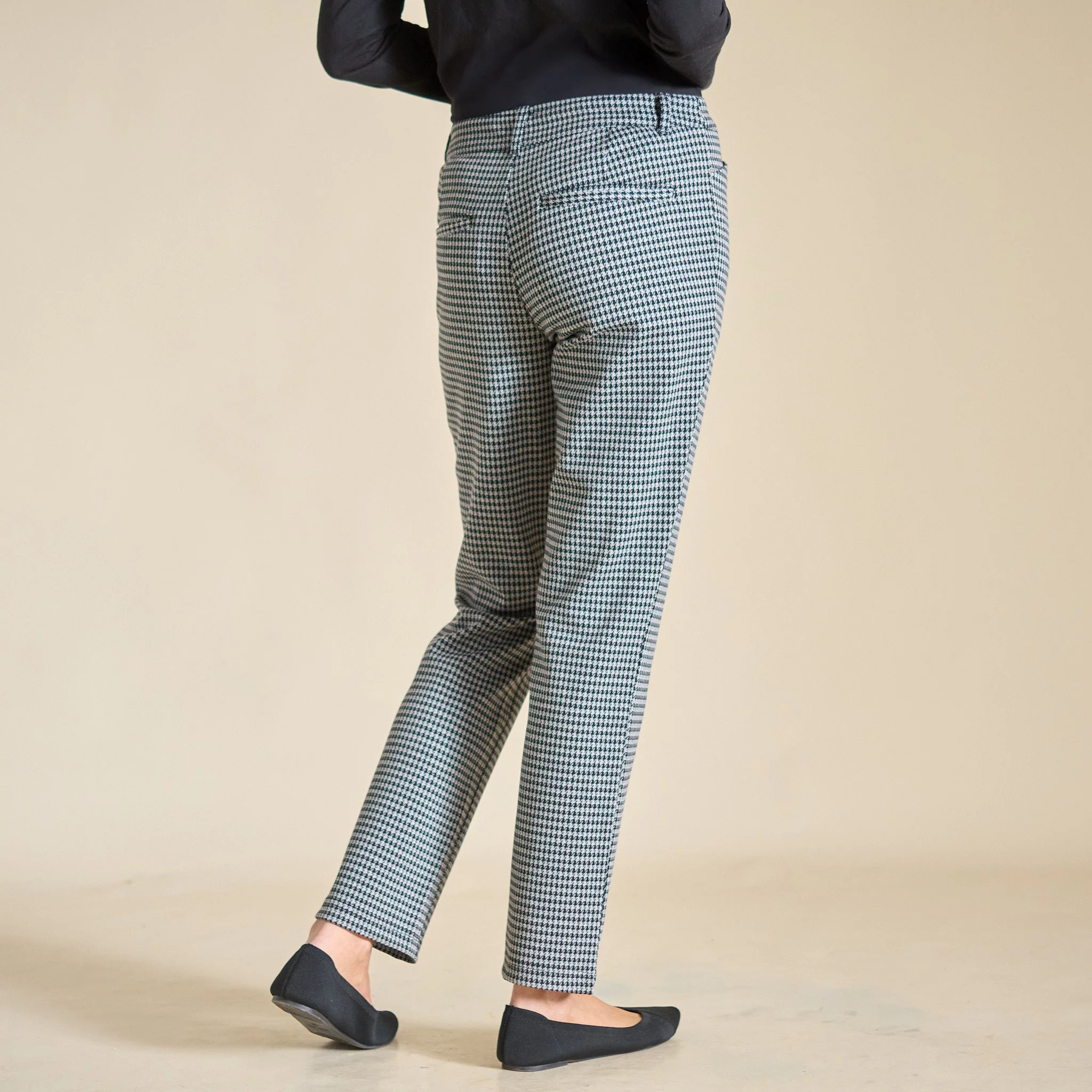 Christopher & Banks Signature Slimming Herringbone Ponte Pant - Image 2