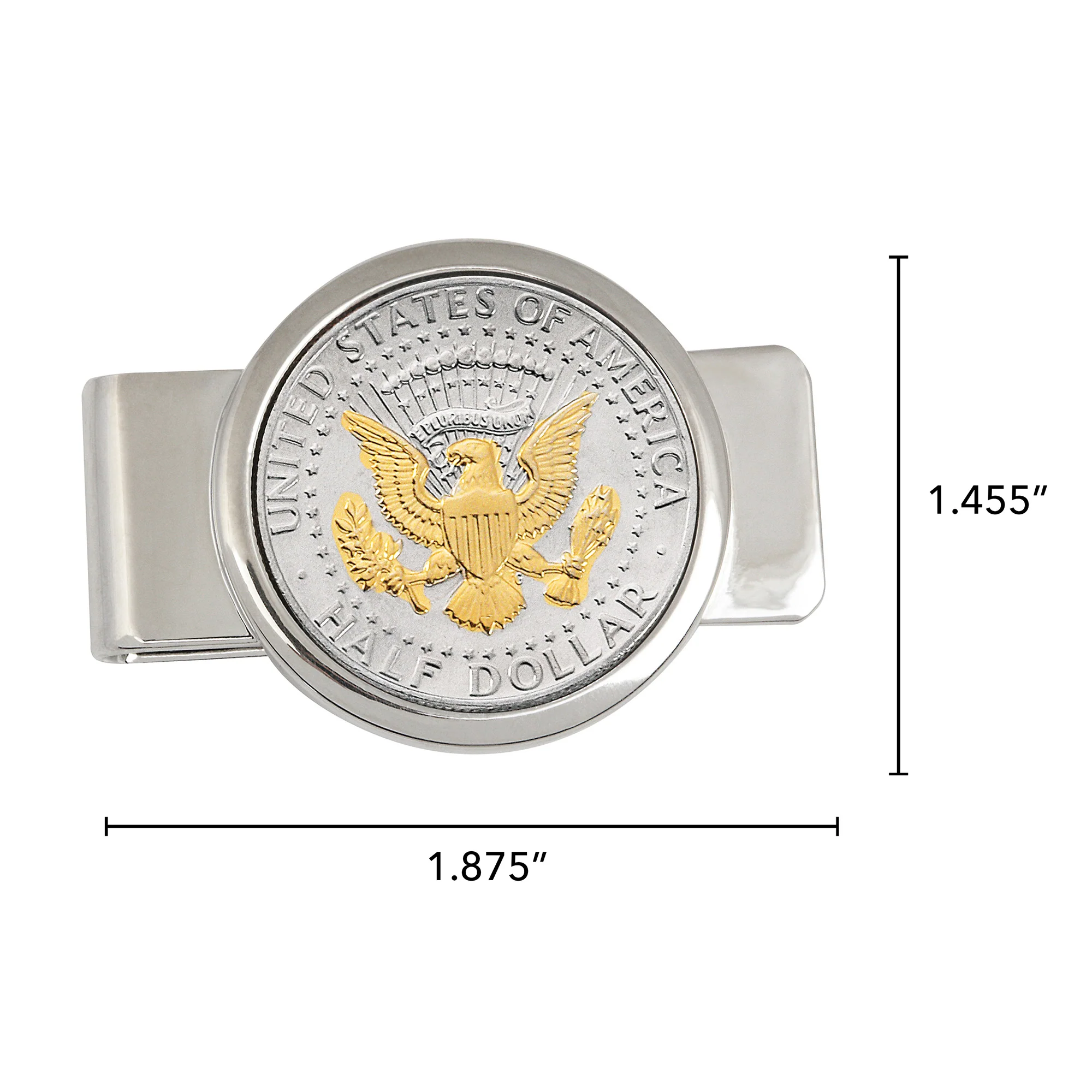24K Gold Layered Presidential Seal Coin Money Clip - Image 7