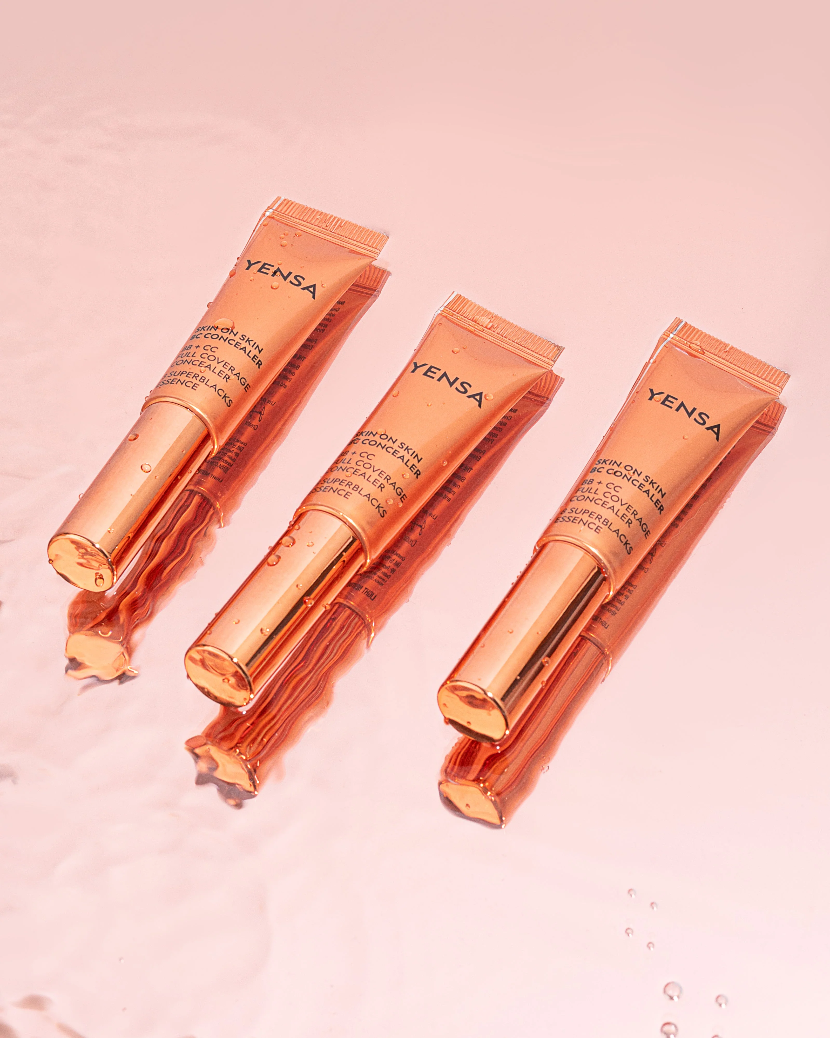YENSA Skin On Skin BB & CC Full Coverage Hyaluronic Serum Concealer 0.34oz - Image 5