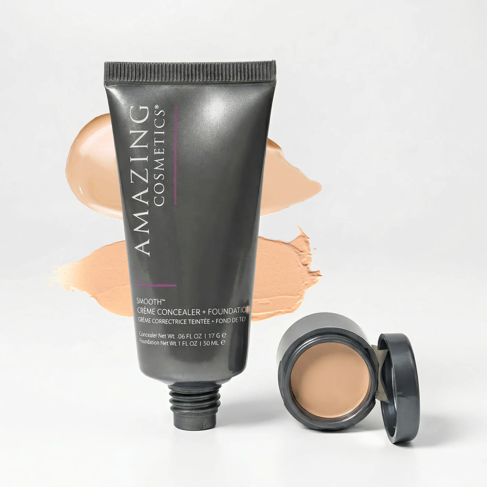 AmazingCosmetics SMOOTH® Crème Concealer & Foundation Duo - Image 4
