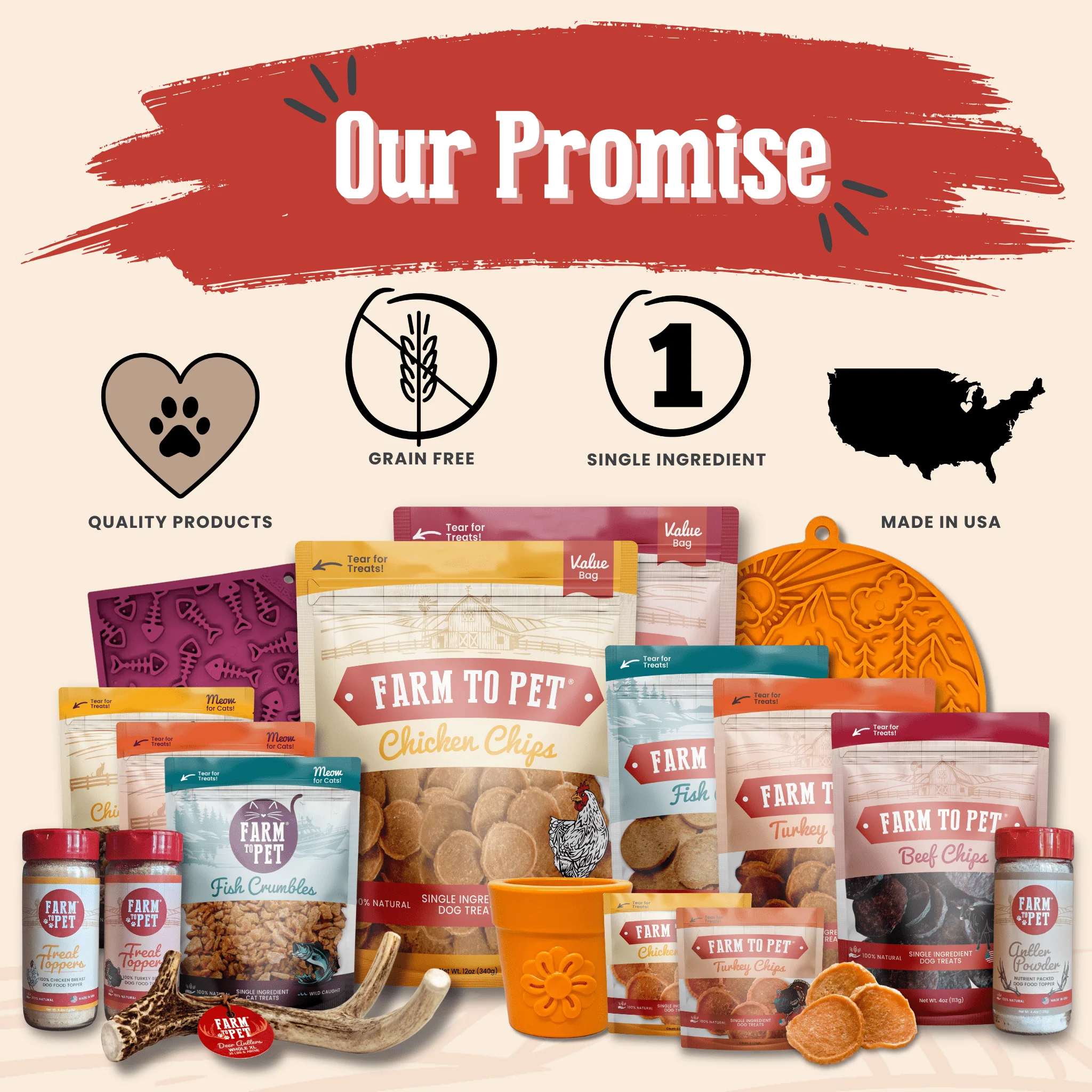 Farm To Pet Single-Ingredient Dog Treats Snack Pack Sampler - Image 6