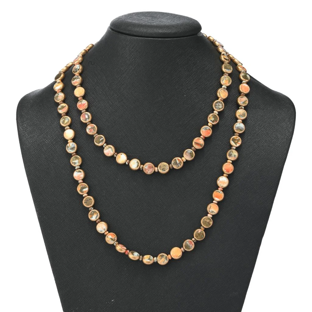 Southwest Elements Sterling Silver Choice of Gemstone Coin & Gem Bead Necklace - Image 6