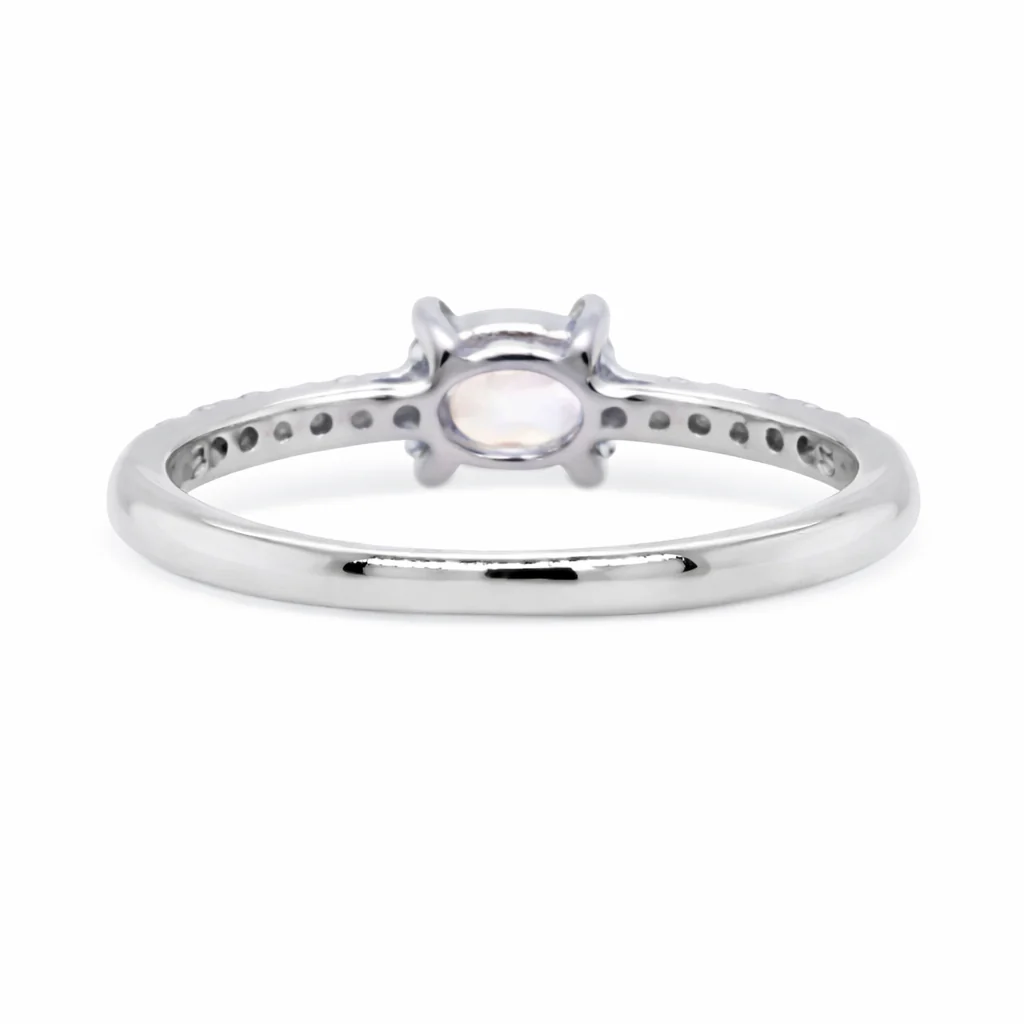 Sterling Silver Set of 3 Gemstone & White Zircon Stack Rings - Image 5