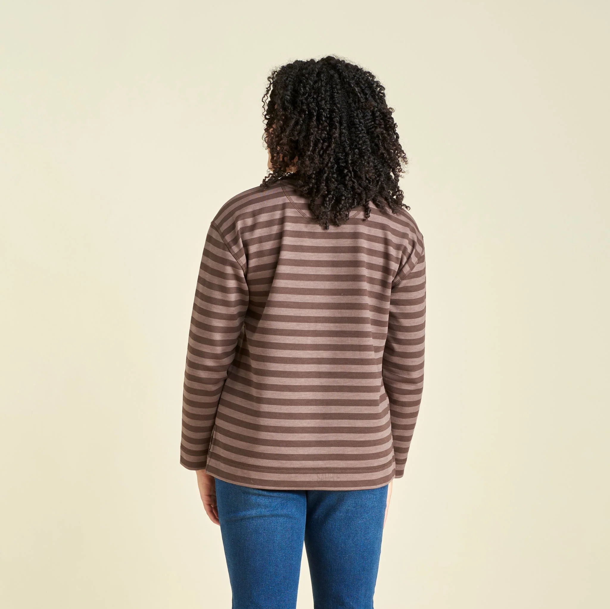 Christopher & Banks Stripe Crew Neck Long Sleeve Sweatshirt - Image 6