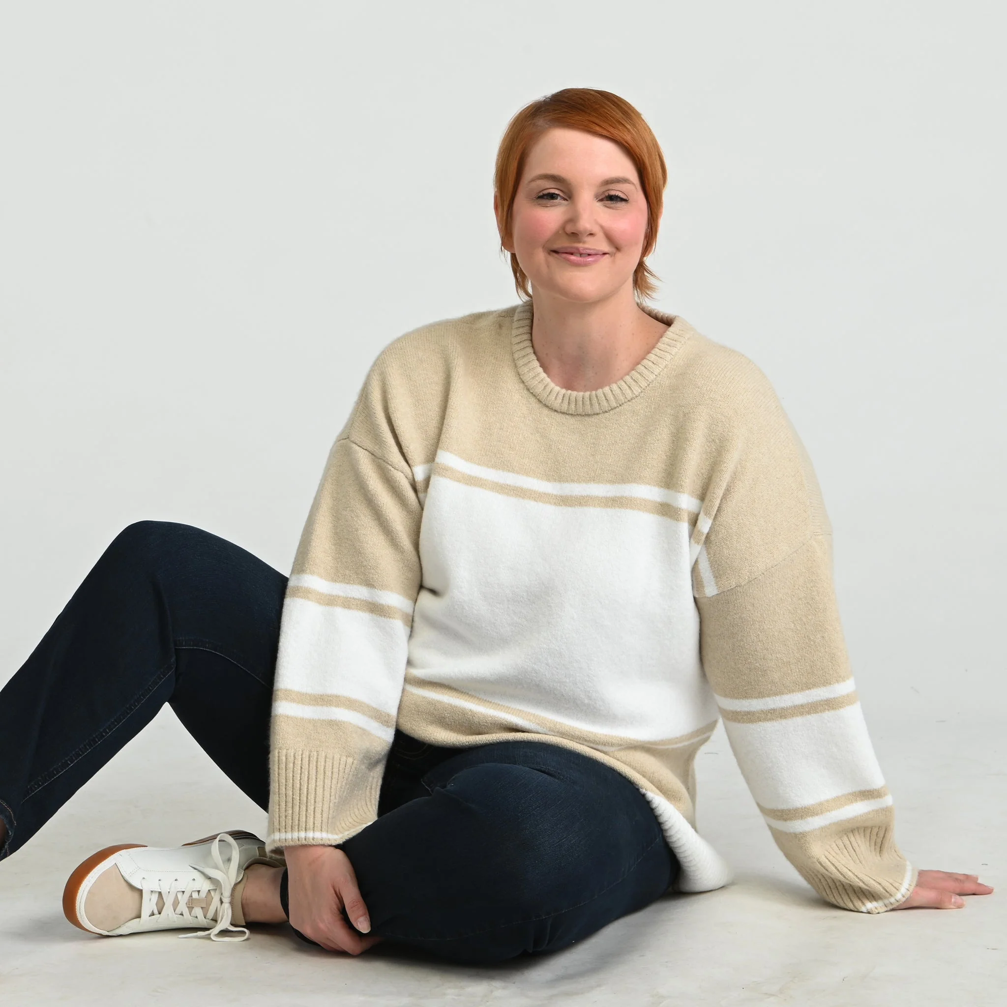 Christopher & Banks Stripe Crew Neck Sweater - Image 6