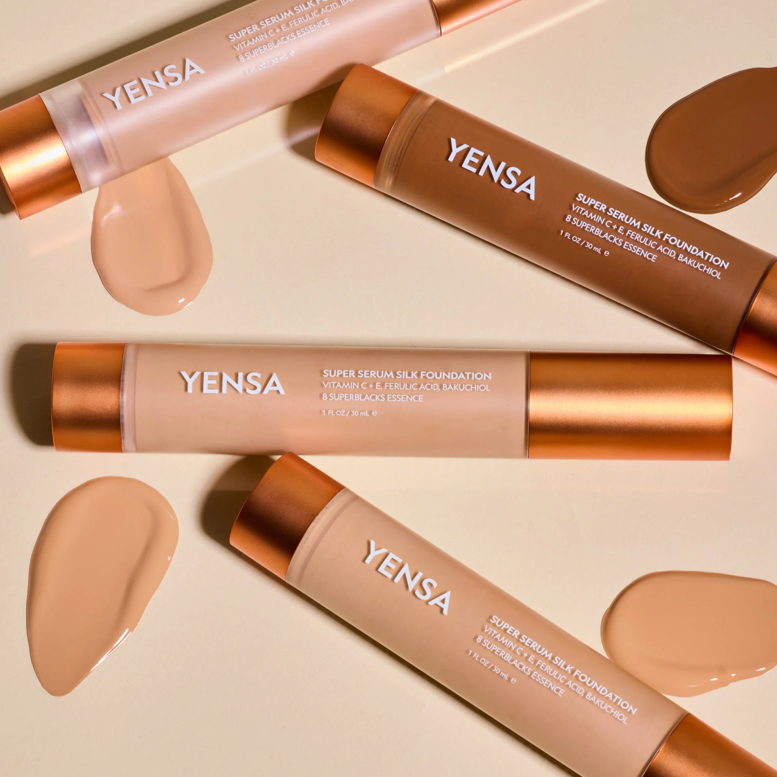YENSA Super Serum Silk Natural Glow Hydrating Peptide Foundation 1oz - Image 35