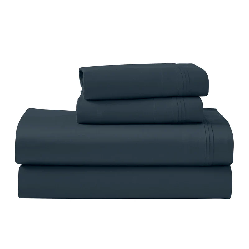 Superior 1000 Thread Count Egyptian Cotton Sateen Solid 4-Piece Sheet Set - Image 27