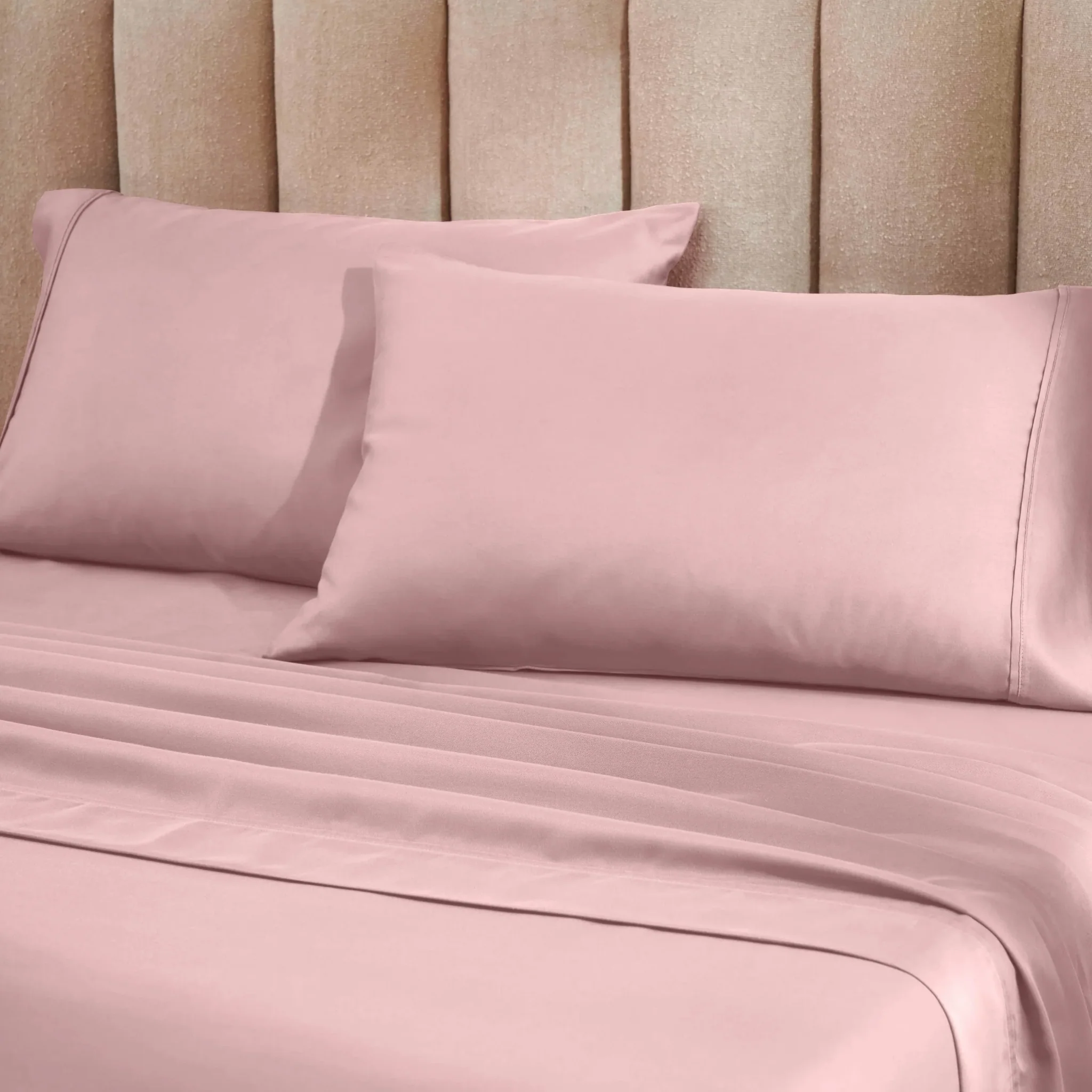 Superior 1200 Thread Count Cotton Blend Deep Pocket Solid 4-Piece Sheet Set - Image 11