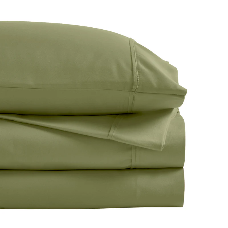 Superior 1200 Thread Count Cotton Blend Deep Pocket Solid 4-Piece Sheet Set - Image 18