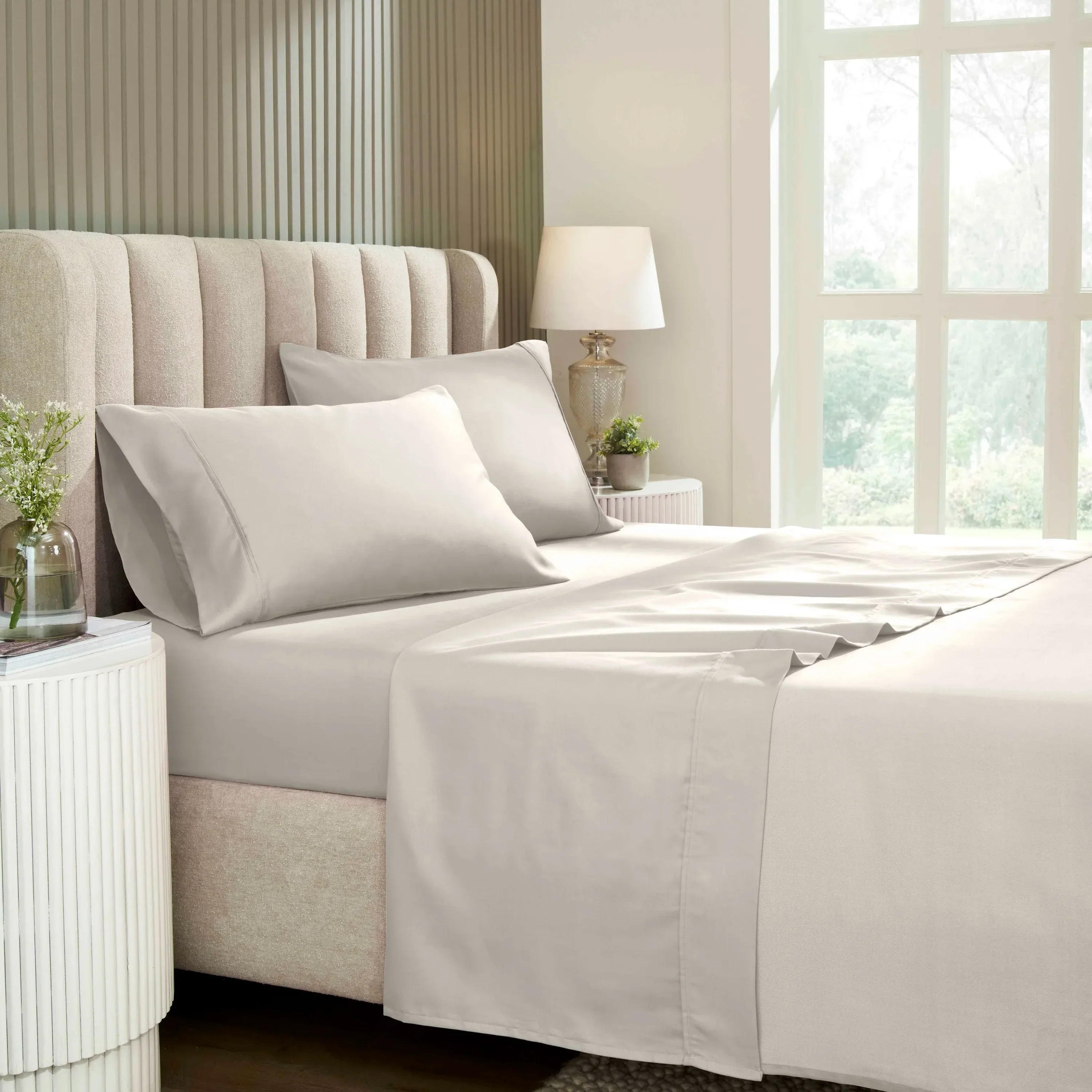 Superior 1200 Thread Count Cotton Blend Deep Pocket Solid 4-Piece Sheet Set - Image 25