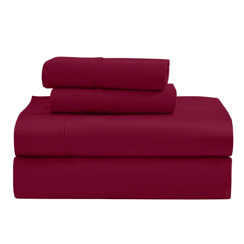 Superior 1200 Thread Count Egyptian Cotton Sateen Solid 4-Piece Sheet Set - Image 14