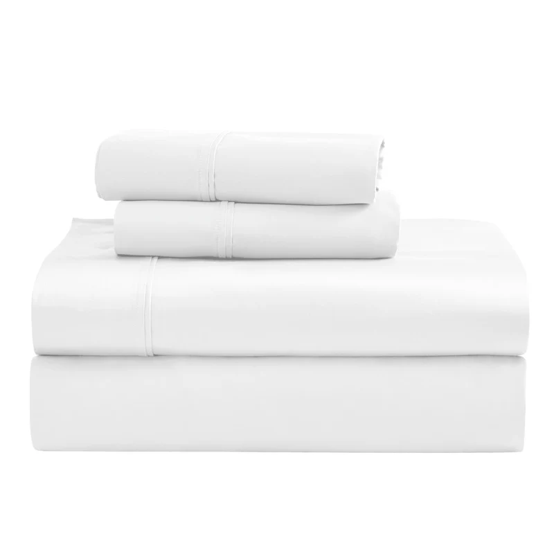 Superior 1200 Thread Count Egyptian Cotton Sateen Solid 4-Piece Sheet Set - Image 25