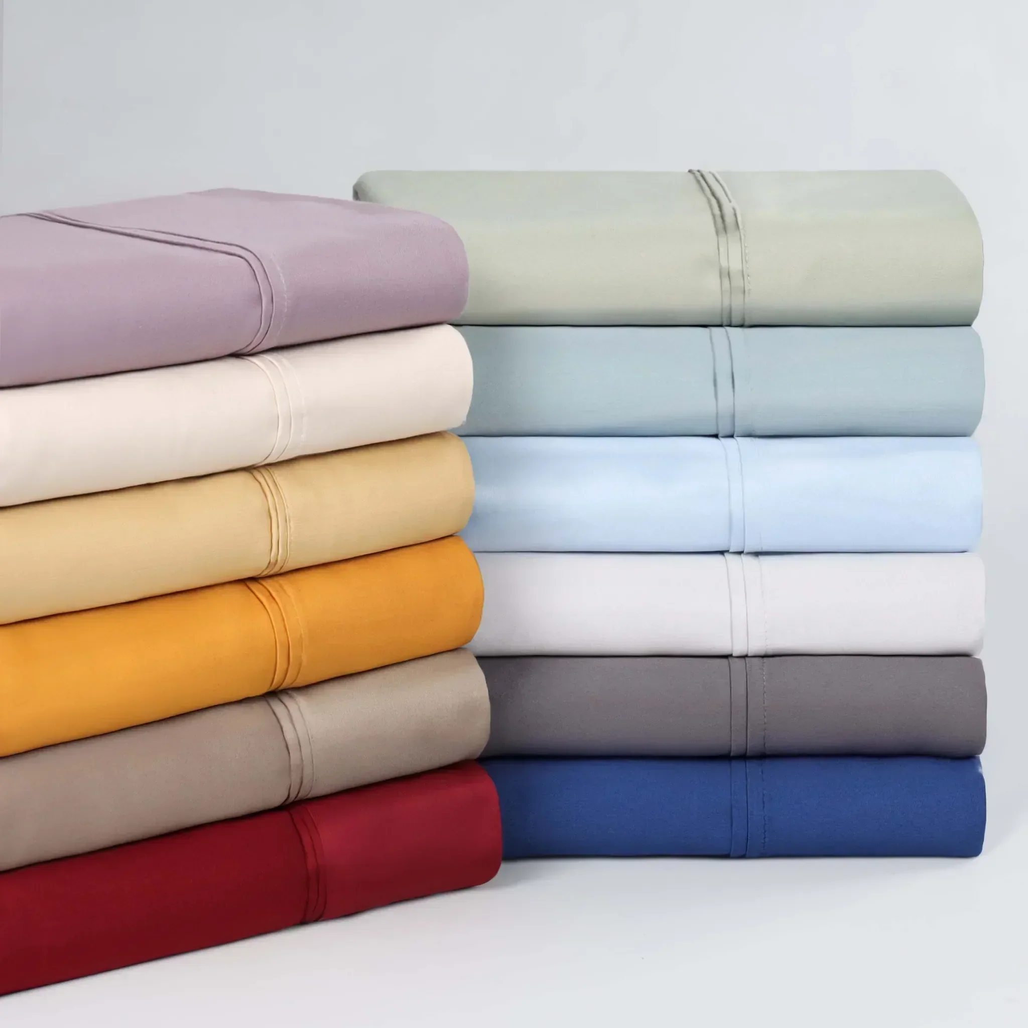 Superior 1500 Thread Count Egyptian Cotton Sateen Solid 4-Piece Sheet Set - Image 17
