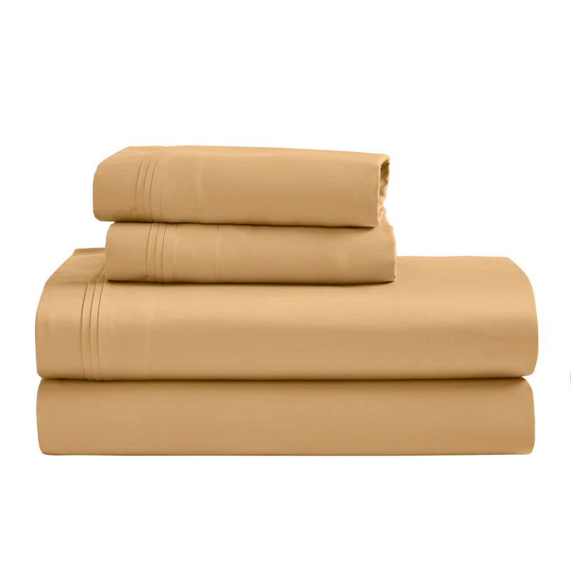 Superior 1500 Thread Count Egyptian Cotton Sateen Solid 4-Piece Sheet Set - Image 3