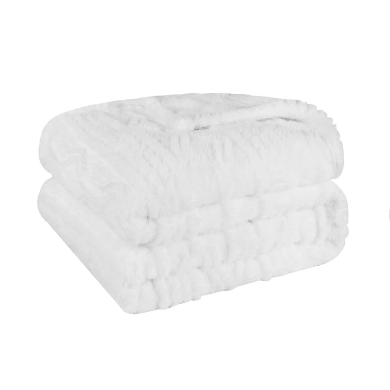 Superior Arctic Boho Knit Jacquard Fleece Blanket - Image 11