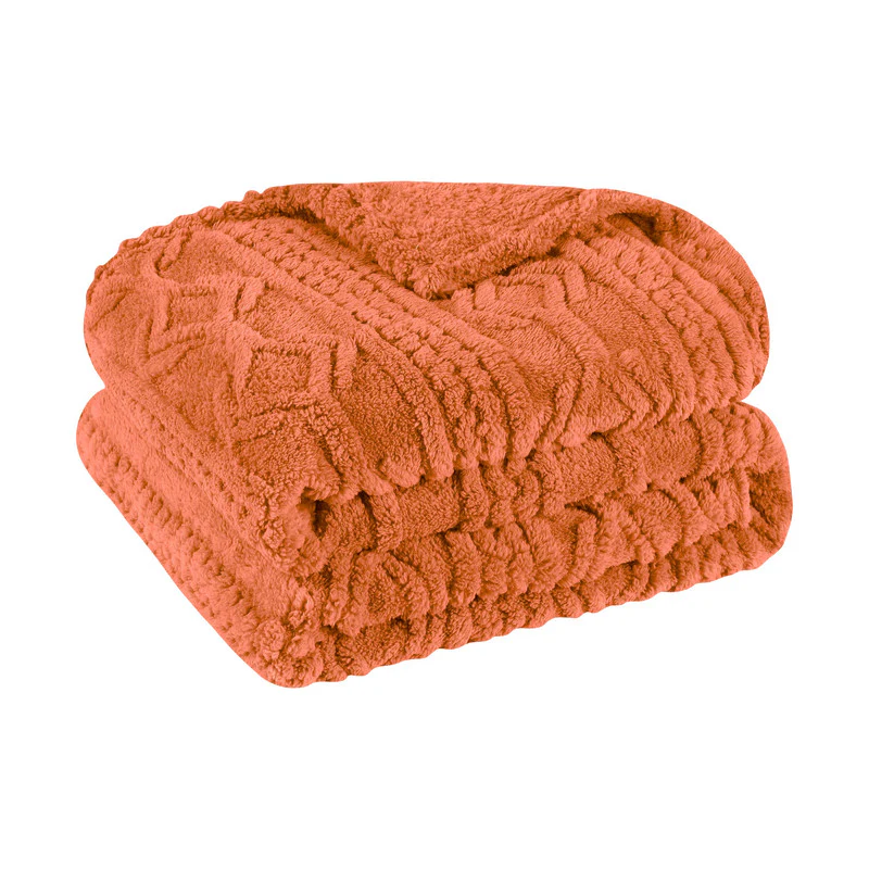 Superior Arctic Boho Knit Jacquard Fleece Blanket - Image 5