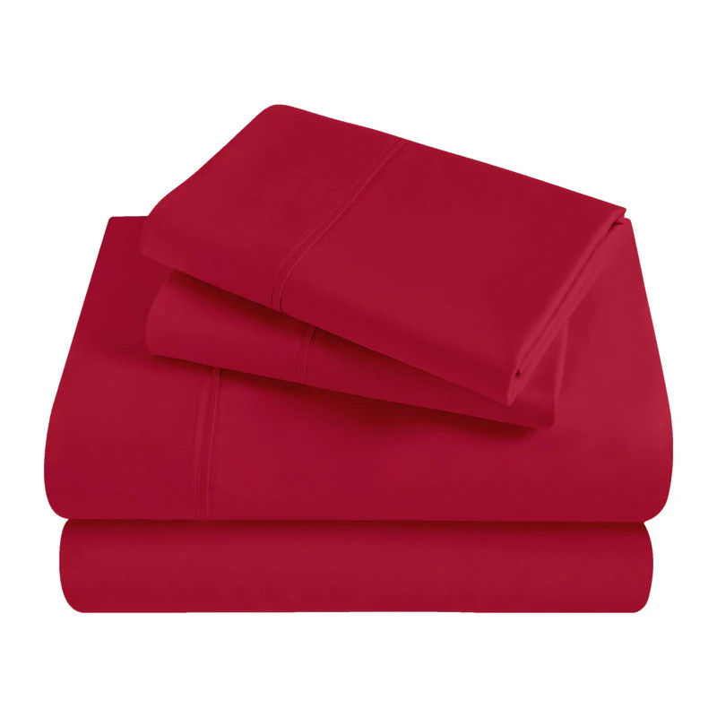 Superior Solid 300 Thread Count Egyptian Cotton Sateen 4-Piece Sheet Set - Image 12