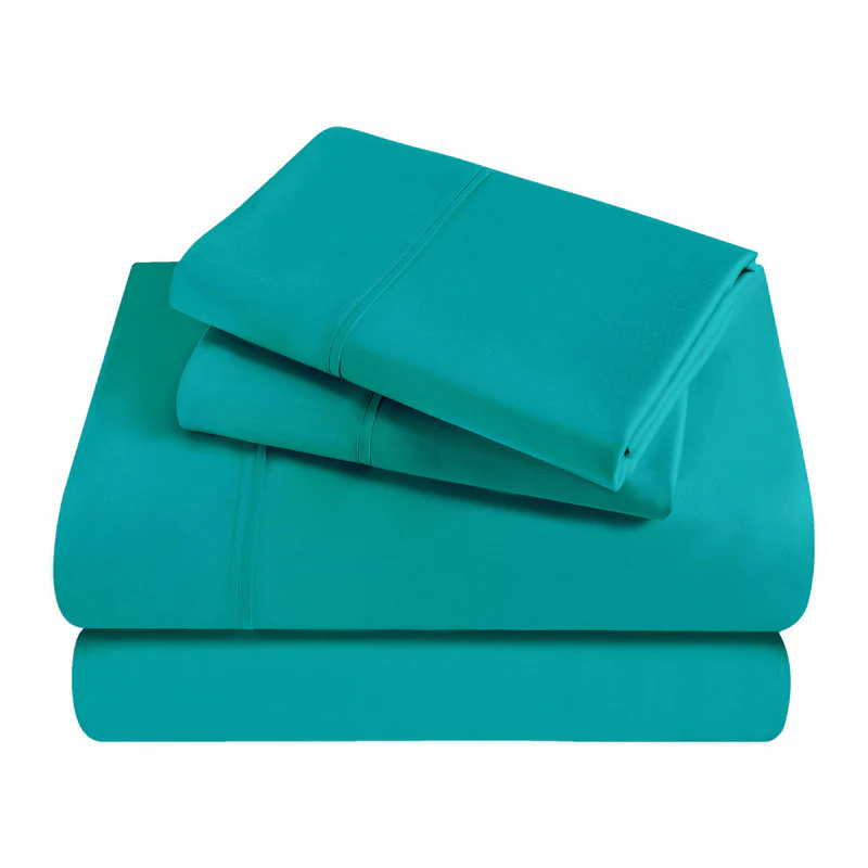 Superior Solid 300 Thread Count Egyptian Cotton Sateen 4-Piece Sheet Set - Image 14